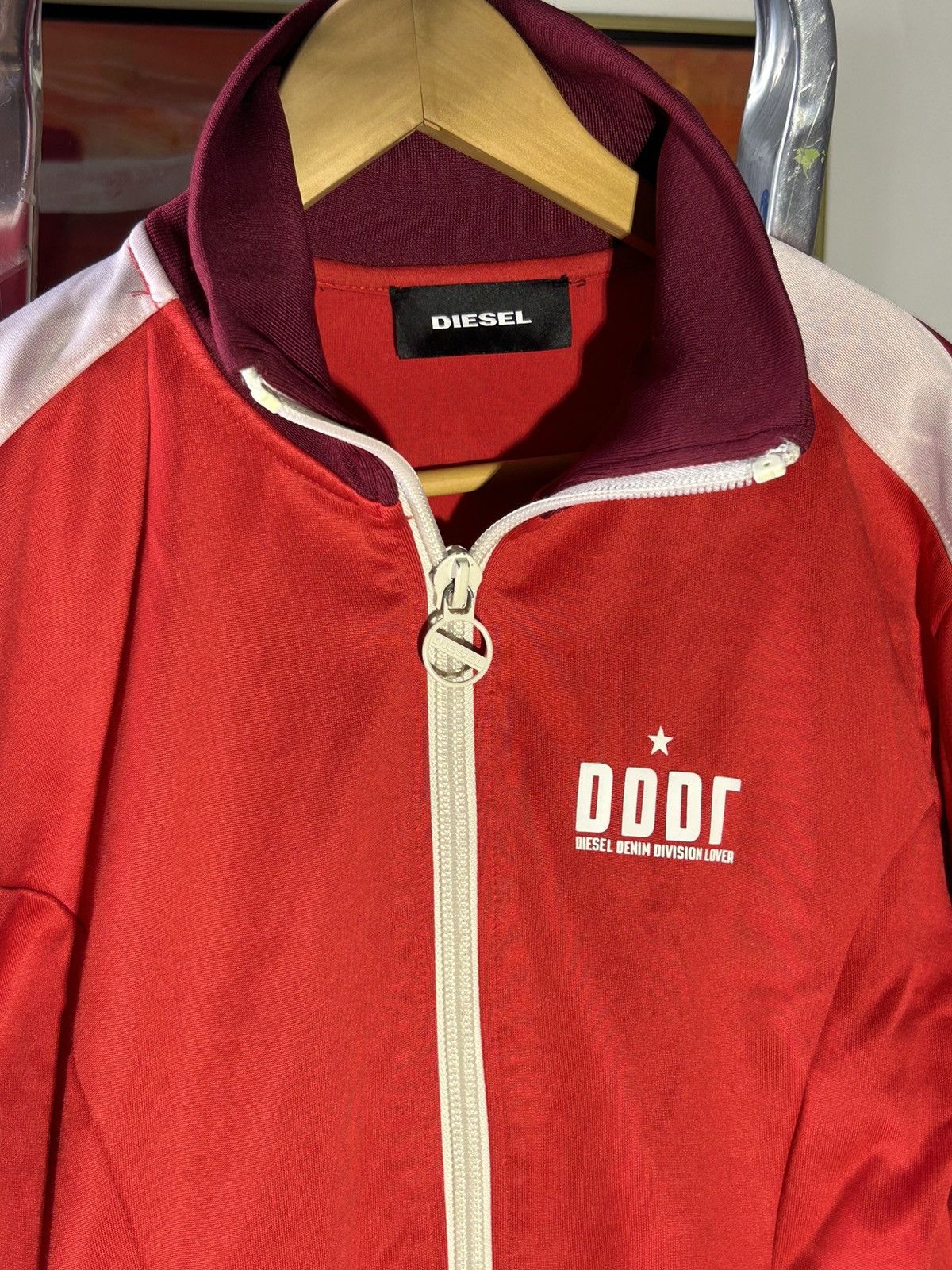 Diesel 🔴Red Diesel zip up Hoodie🔴 Size US M / EU 48-50 / 2 - 2 Thumbnail