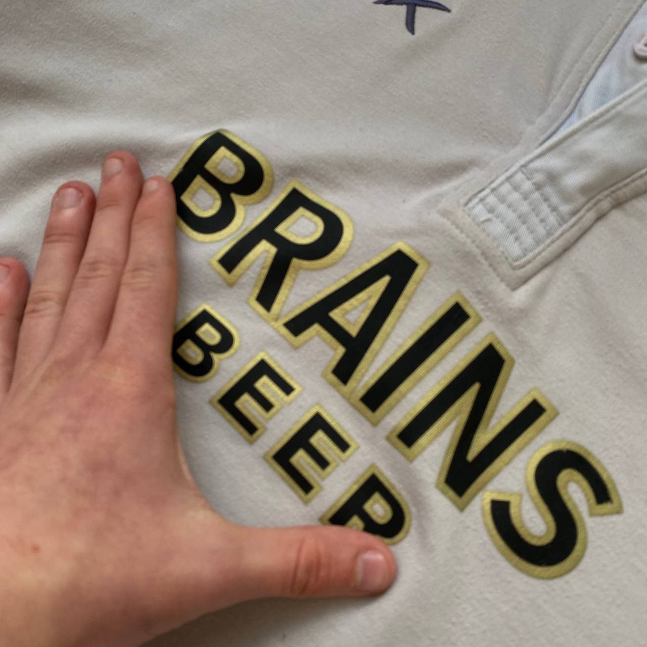 Vintage Reebok WRU Wales Rugby Mens Brains Beer Jersey Gray Size US XXL / EU 58 / 5 - 3 Thumbnail