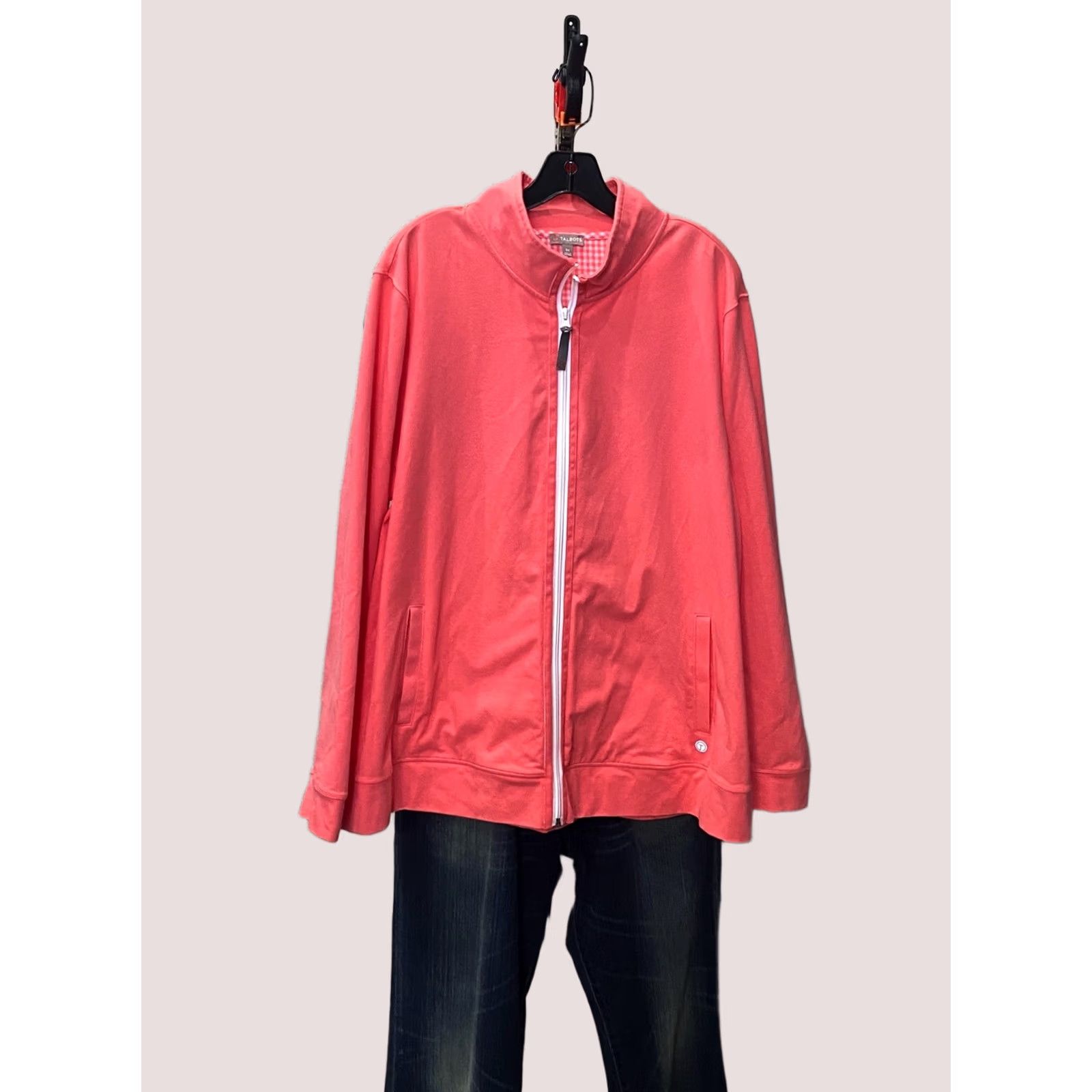 Talbots WOMENS Talbots Pink Zippered Track SWEATER 3XL XXXL Size XXL / US 16-18 / IT 52-54 - 1 Thumbnail