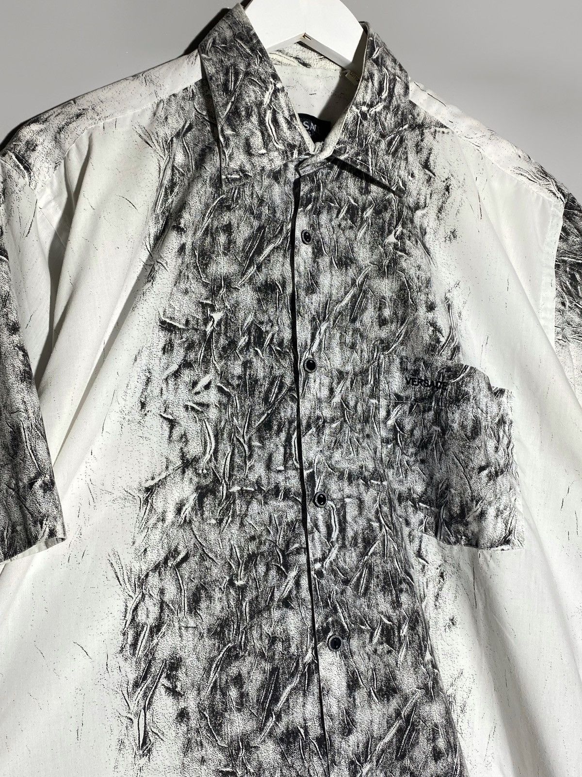 Versace Vintage Versace Avant Garde Japanese Shirt Size US L / EU 52-54 / 3 - 3 Thumbnail