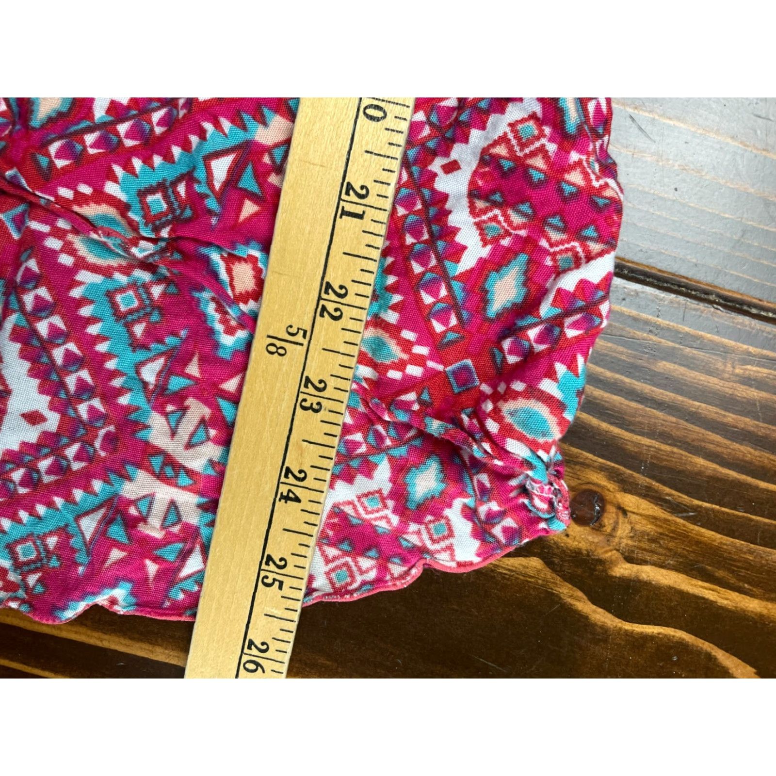 Pinko Santiki Tank Top Women's Small Pink Blue White Geometric Aztec Spaghetti Strap Tank Shirt Size S / US 4 / IT 40 - 5 Thumbnail
