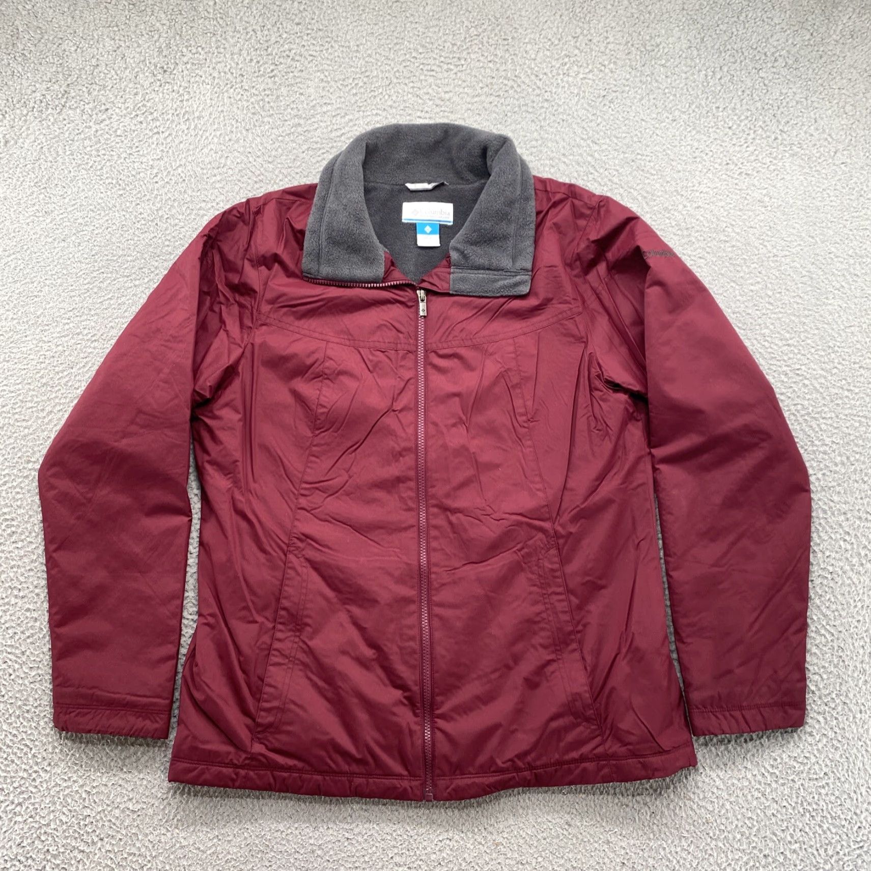 Vintage VINTAGE Columbia Jacket Women L Red Nylon Full Zip Fleece Lined 90s Style Size L / US 10 / IT 46 - 2 Thumbnail