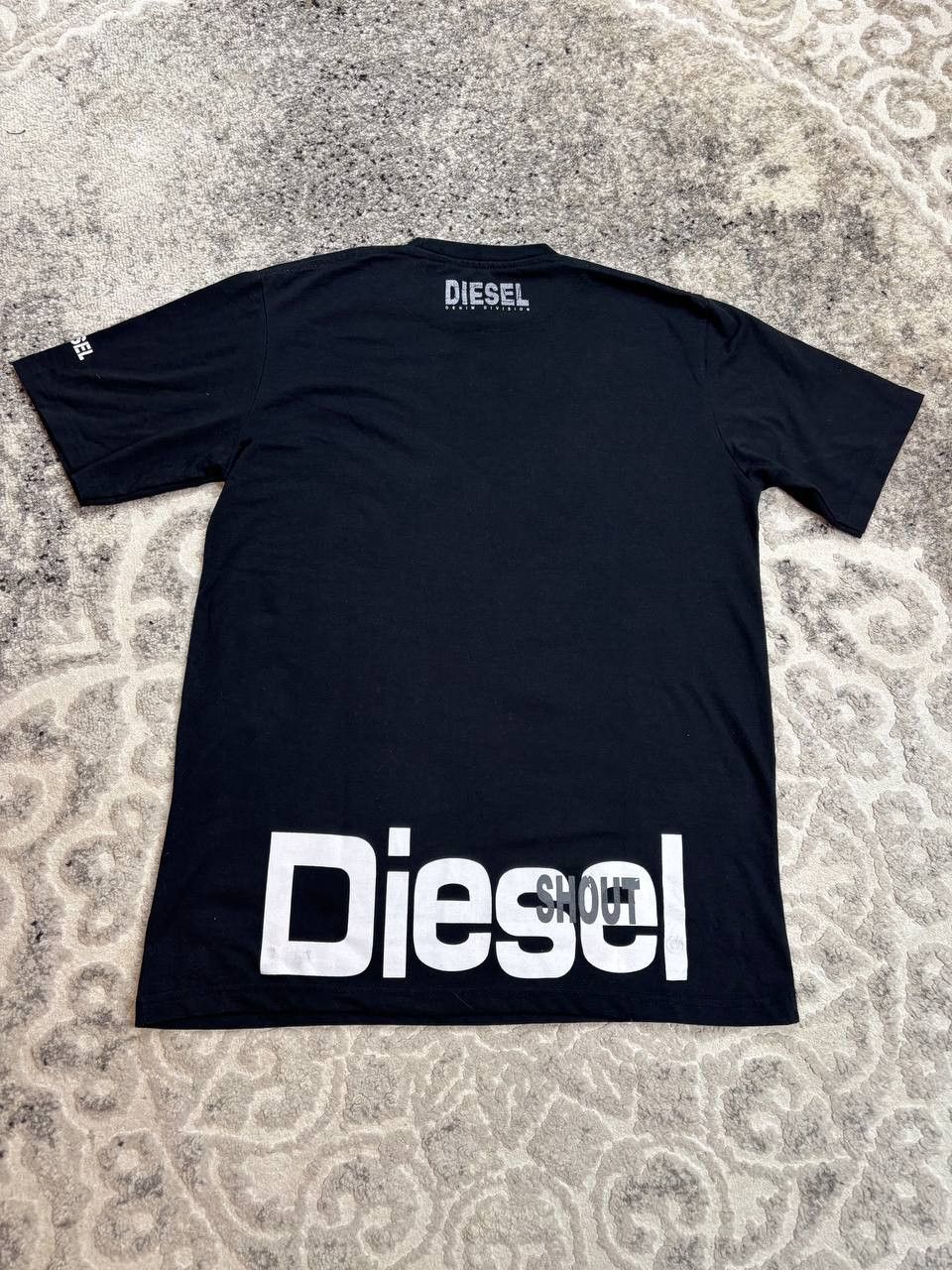 Diesel Diesel Black Graphic Big Logo Tee Shirt "SHOUT" - Size L Size US L / EU 52-54 / 3 - 6 Thumbnail