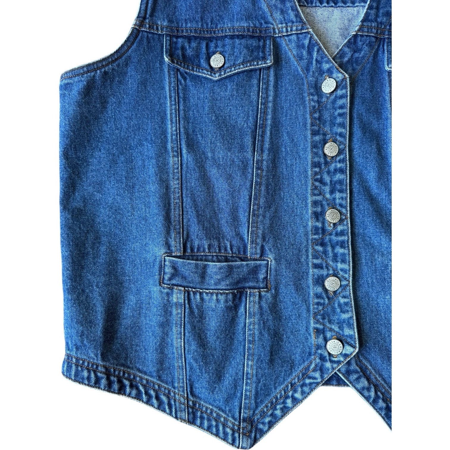 Vintage Vintage Bill Bass jean blue denim vest 1X Size XL / US 12-14 / IT 48-50 - 6 Thumbnail
