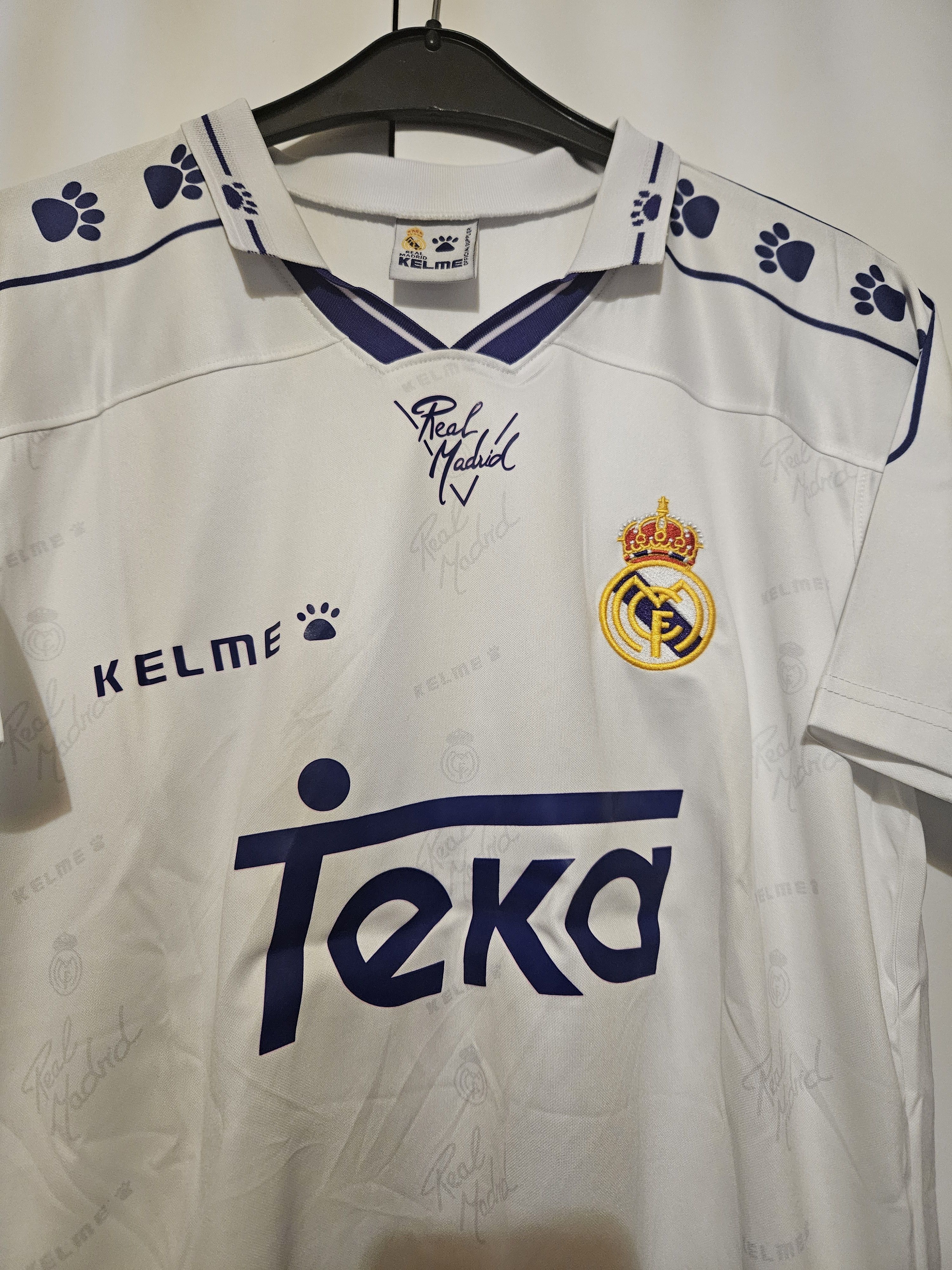 Other Laudrup 10 Real Madrid 1994/95 Vintage Soccer Jersey trikot Size US L / EU 52-54 / 3 - 4 Thumbnail