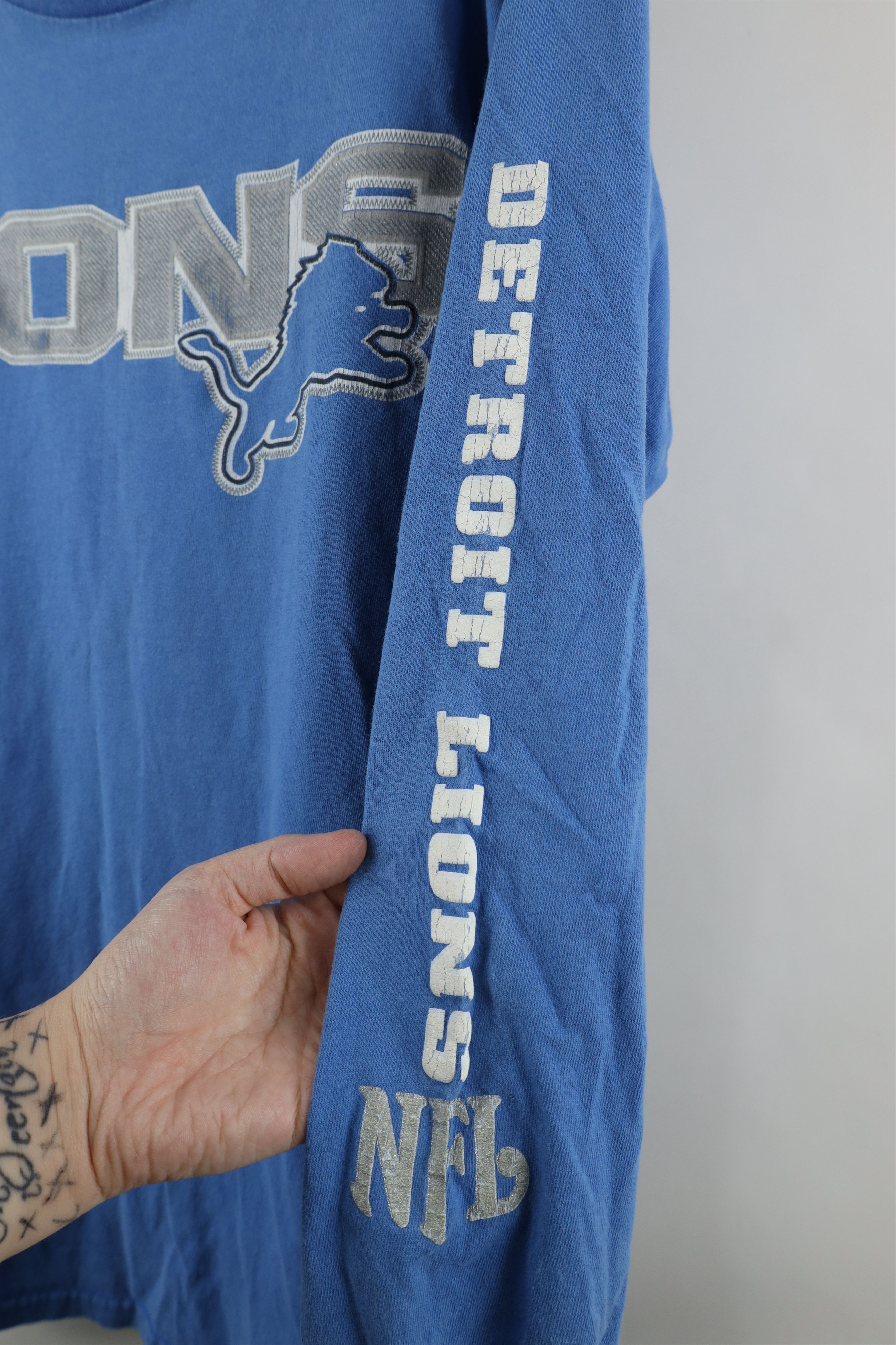 Vintage Vintage 2004 Detroit Lions Football Long Sleeve T-Shirt Size US M / EU 48-50 / 2 - 4 Thumbnail