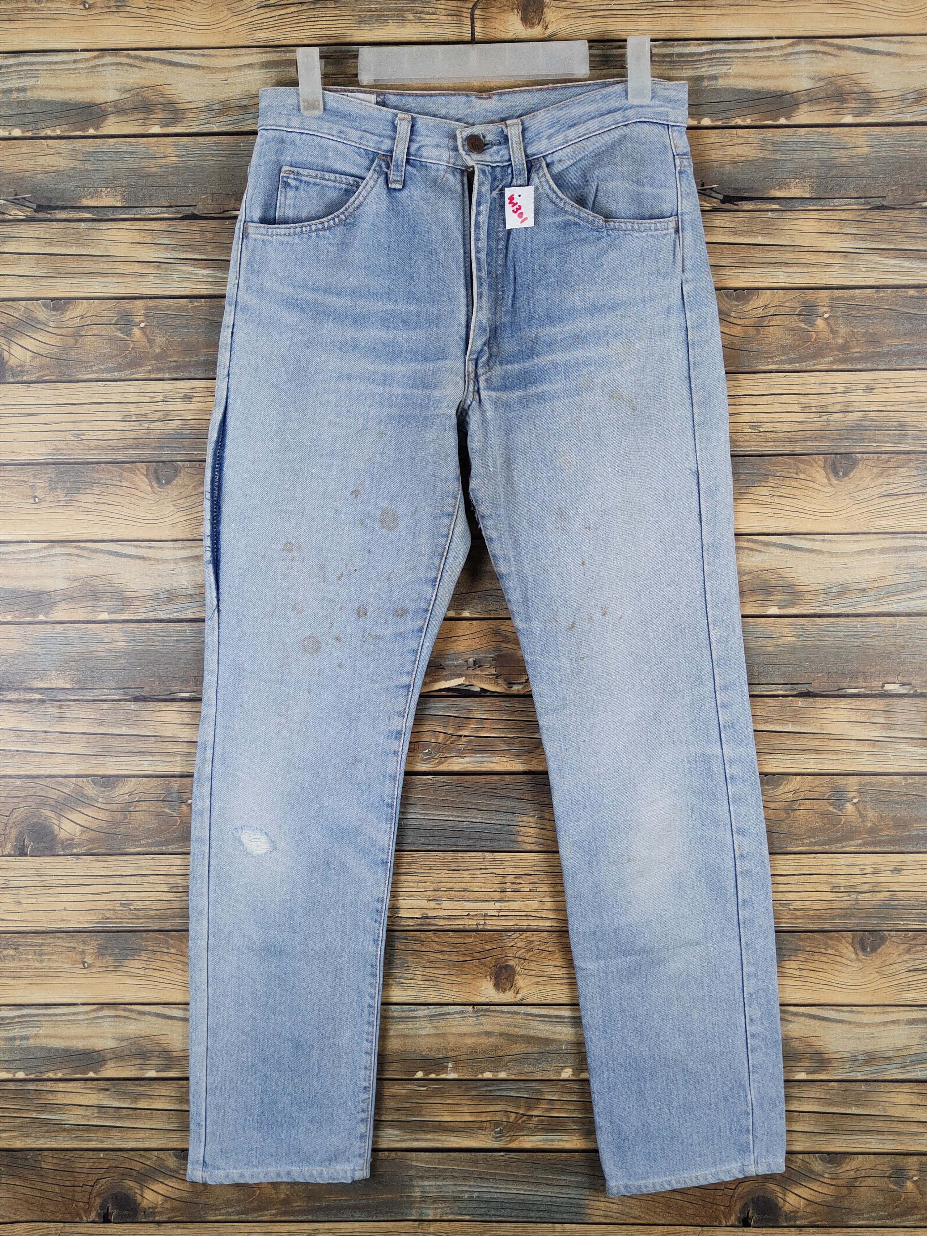 Big John Big John Blue Distressed Ripped Jeans #W1301 Size US 31 - 1 Thumbnail