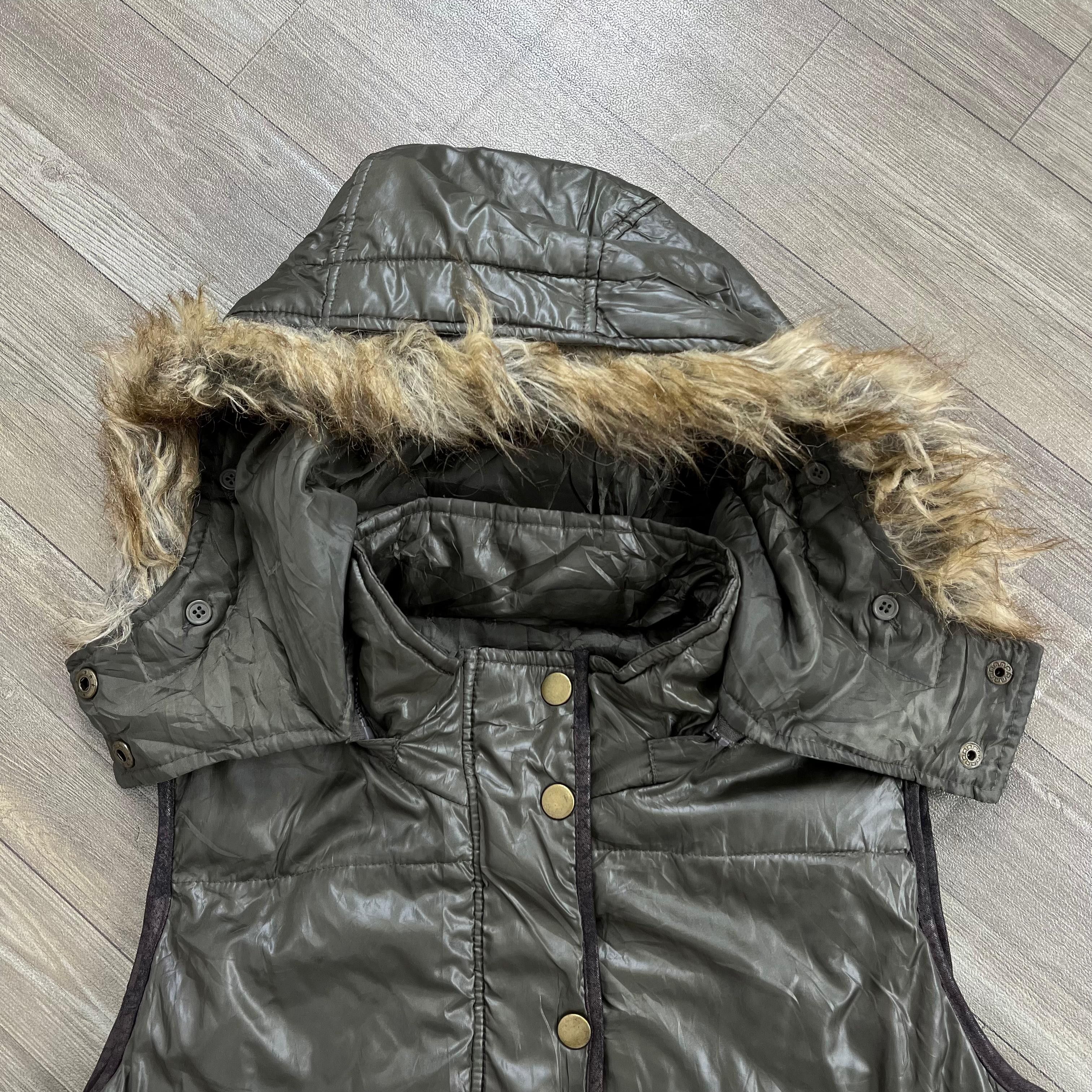GOA 2000s Goa Style Winter Down Jacket Faux Fur Vest Size US M / EU 48-50 / 2 - 6 Thumbnail