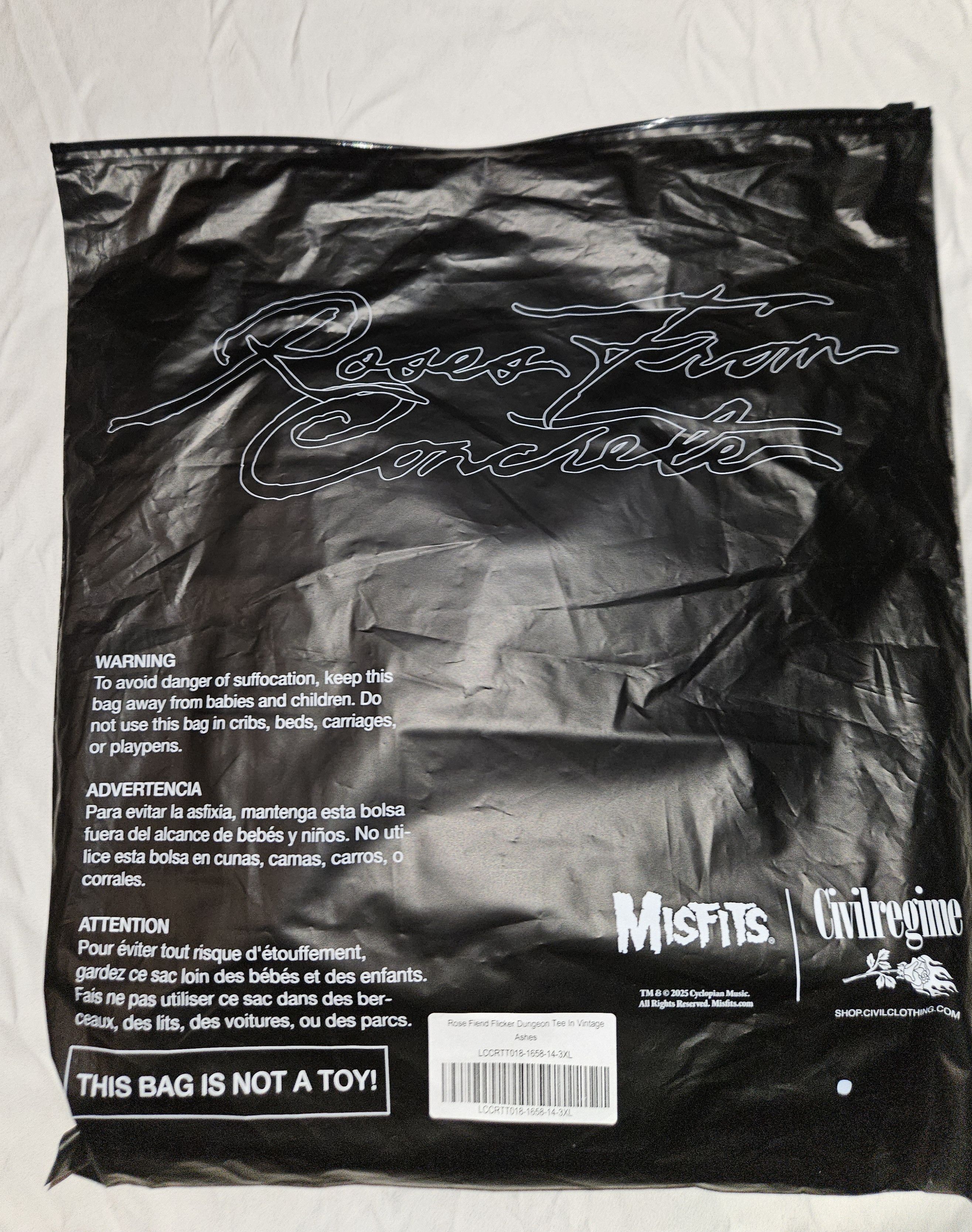 Civil Regime Misfits Rose Fiend Flicker Dungeon Tee 3XL Size US XXL / EU 58 / 5 - 8 Thumbnail