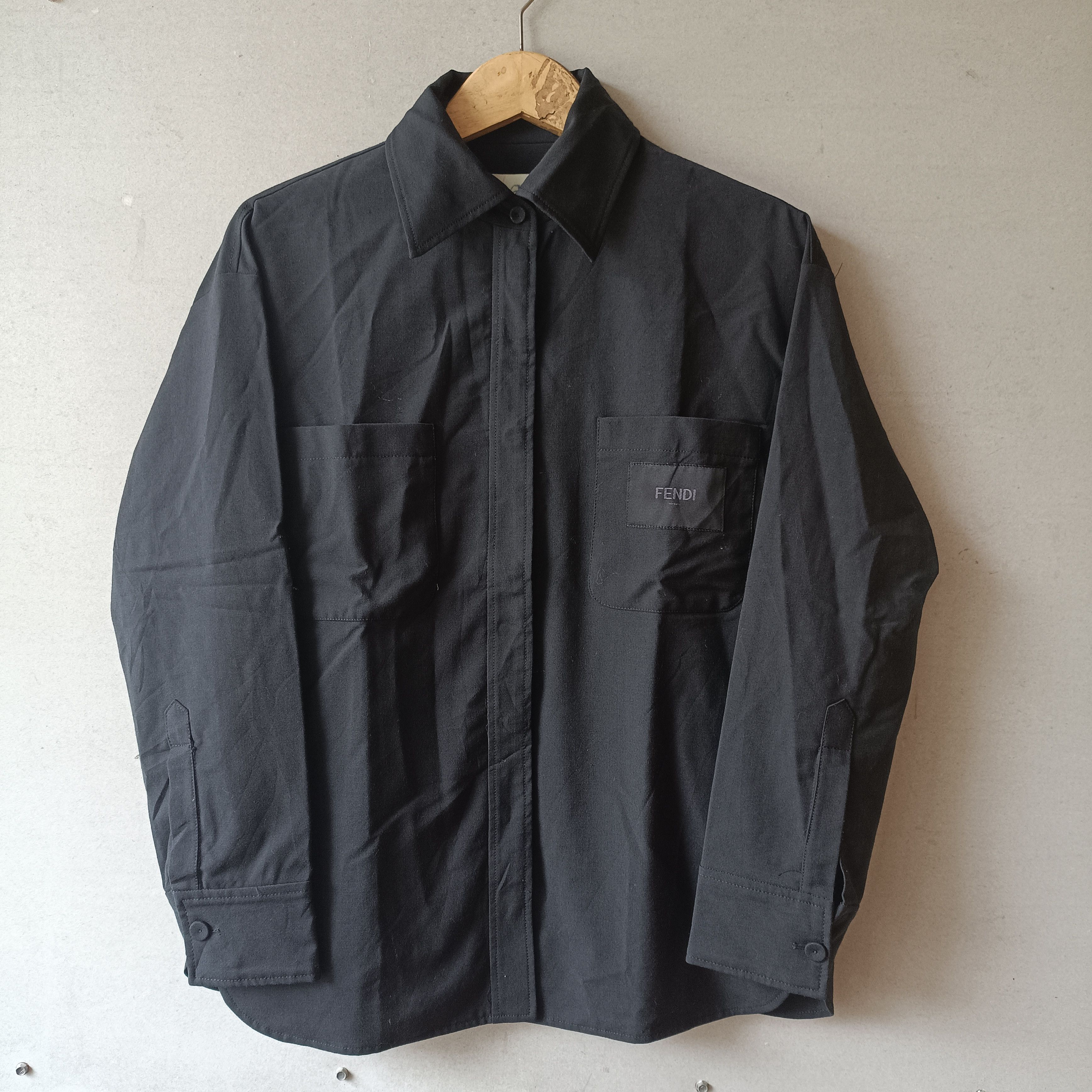 Logo patch FJ7262 long sleeve jacket