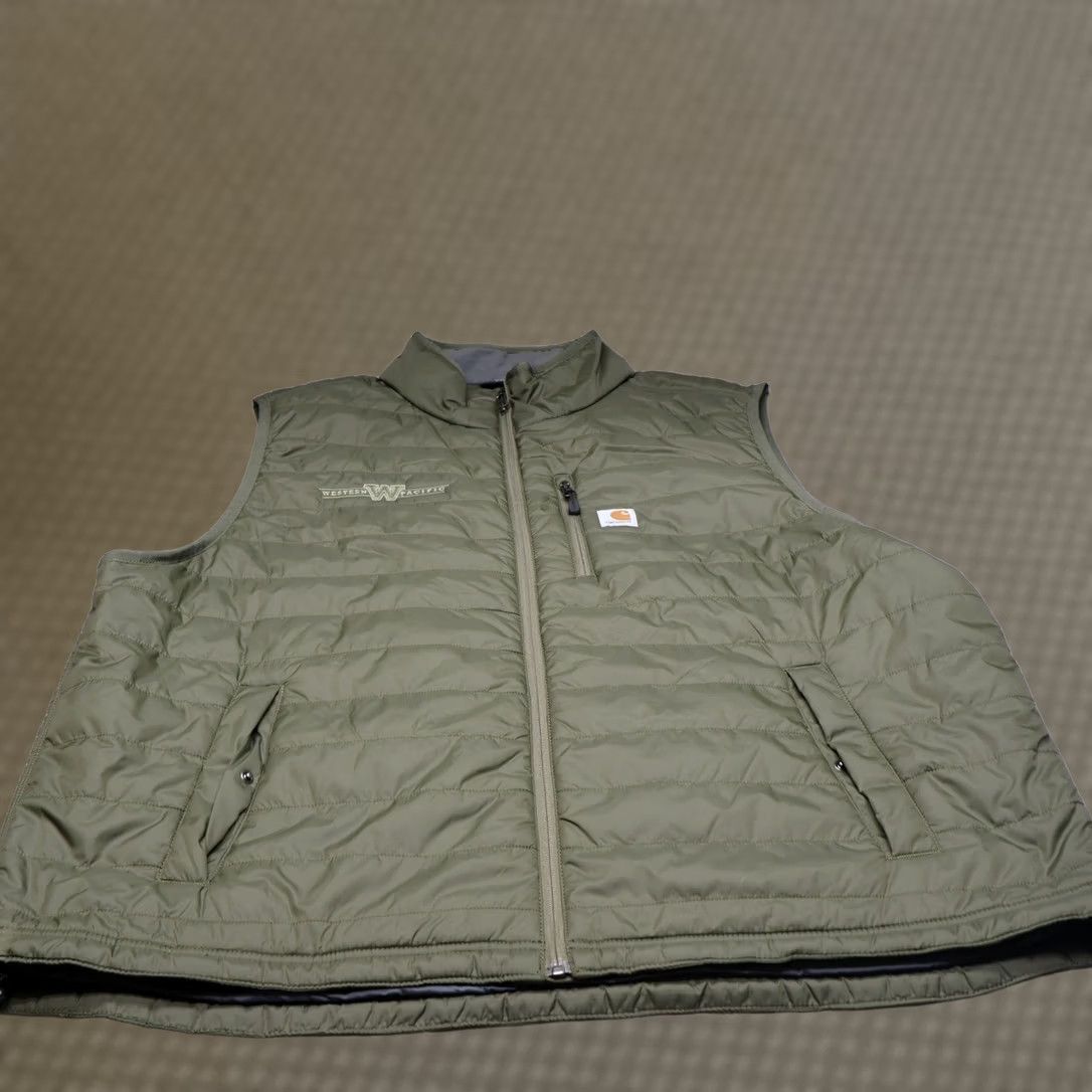 Carhartt VINTAGE Carhartt Vest Mens 3XL Green Gilliam Light Relaxed Fit Rain Defender Insulated Size US XXL / EU 58 / 5 - 1 Thumbnail