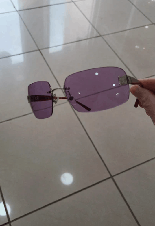Chanel CHANEL Sunglasses 4026 Mask Rimless Rhinestone 4017 Vintage Size ONE SIZE - 6 Thumbnail