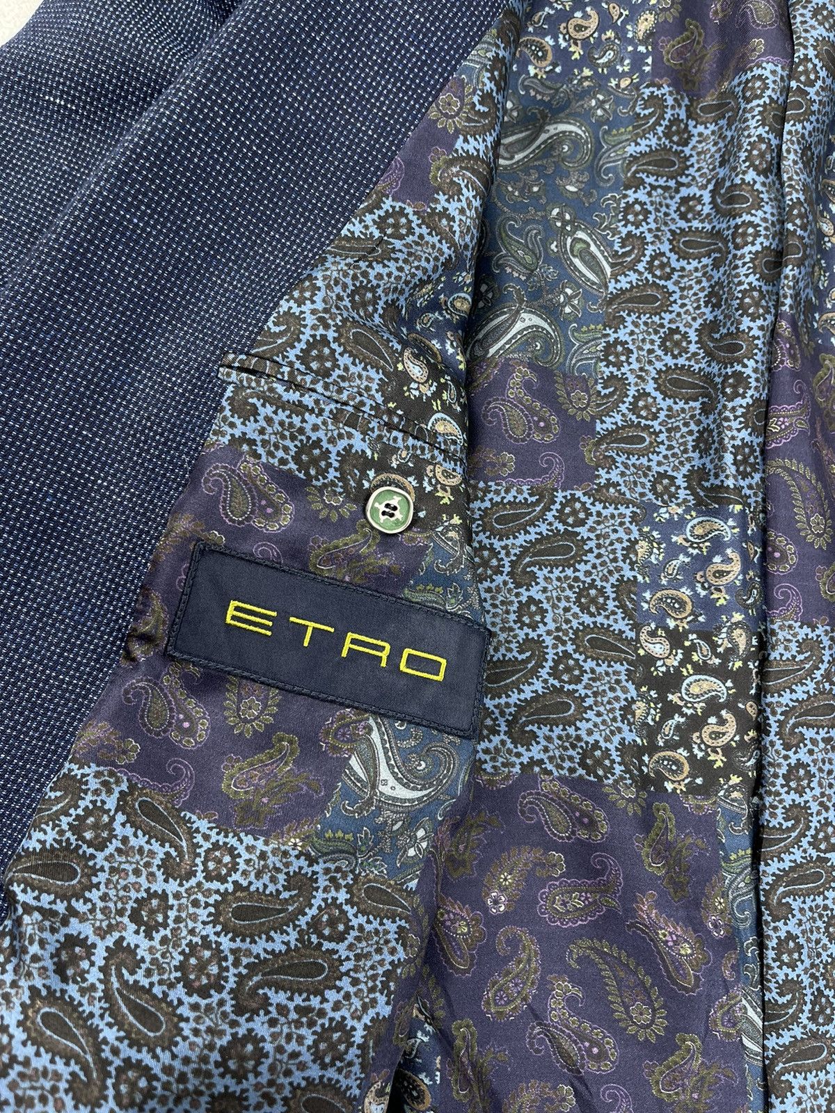 Etro Etro Blue Check Wool Blazer Size 54 Size 44R - 10 Thumbnail