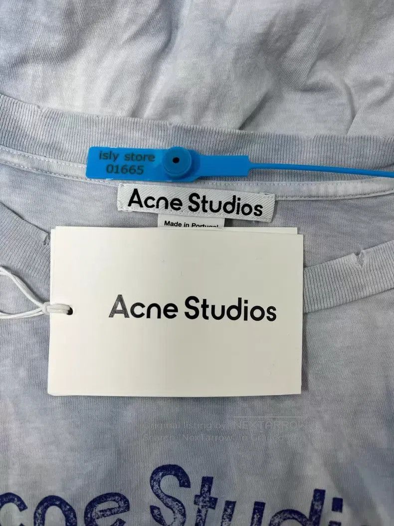 Acne Studios Acne Studios SS22 Logo letter number print round neck shor Size US L / EU 52-54 / 3 - 3 Thumbnail