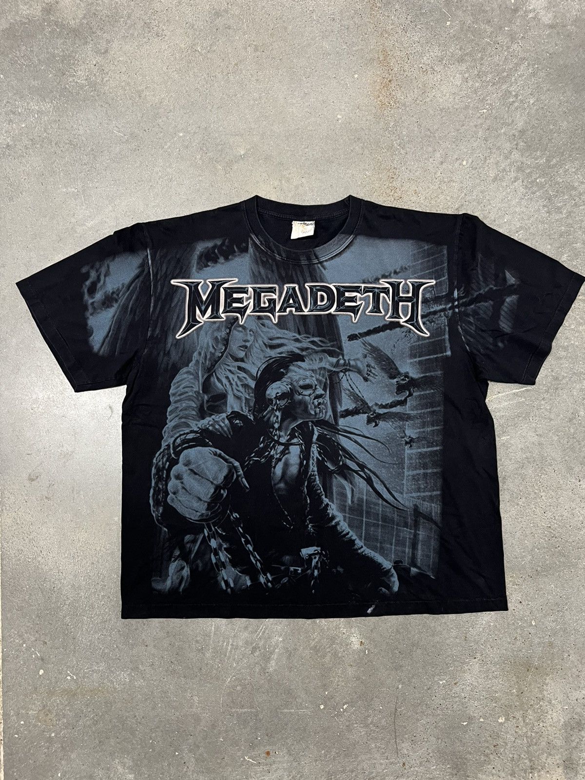 Vintage Vintage X Megadeth AOP X Band Tshirt Grailed