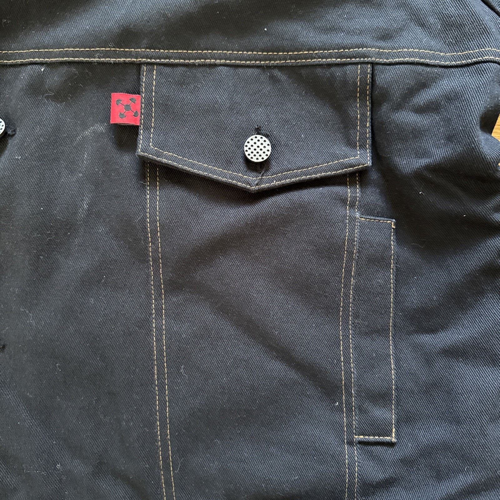 Other Kwame adusei KARD DENIM JACKET - ONE SIZE / BLACK Size US L / EU 52-54 / 3 - 3 Thumbnail