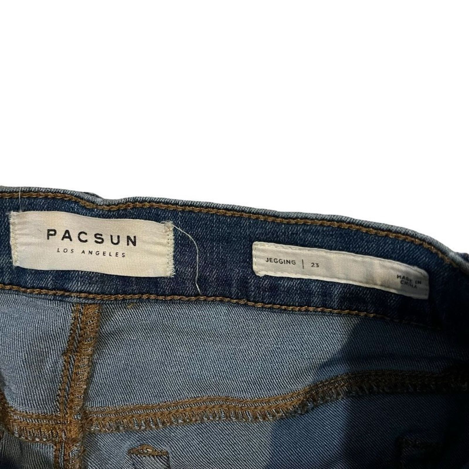 Pacsun PacSun Los Angeles Jegging Jeans Womens Size 23 Distressed Size 23" - 3 Thumbnail