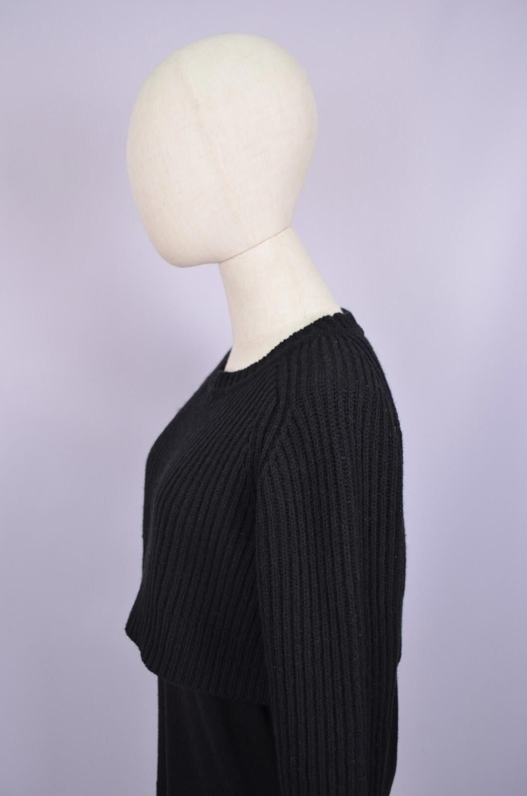 Acne Studios Acne Studios Womens Black Hurst Layered Wool Sweater Size XS Size XS / US 0-2 / IT 36-38 - 7 Thumbnail