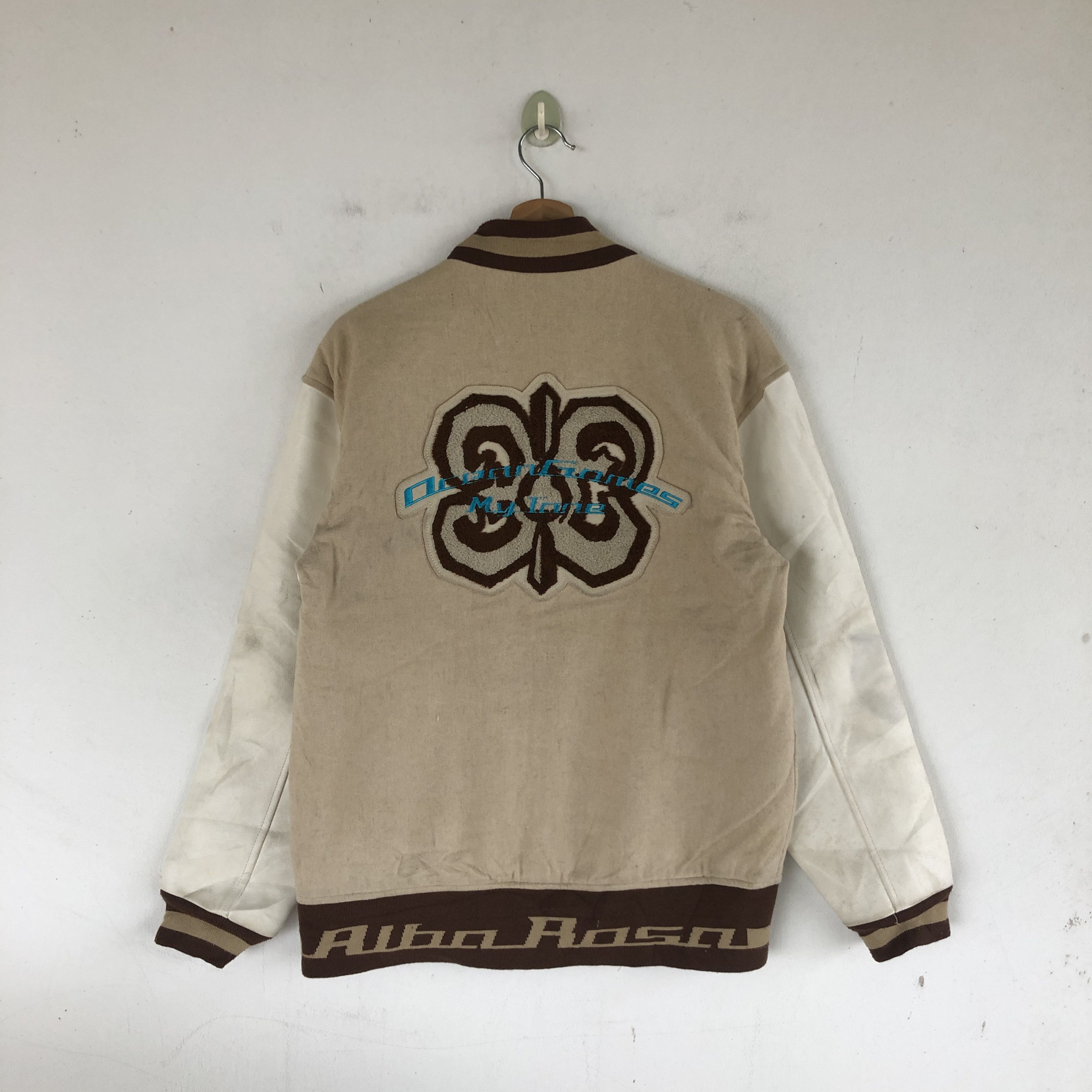 Other Vintage Alba Rosa Letterman Varsity Wool Leather Jackets Size M / US 6-8 / IT 42-44 - 2 Thumbnail