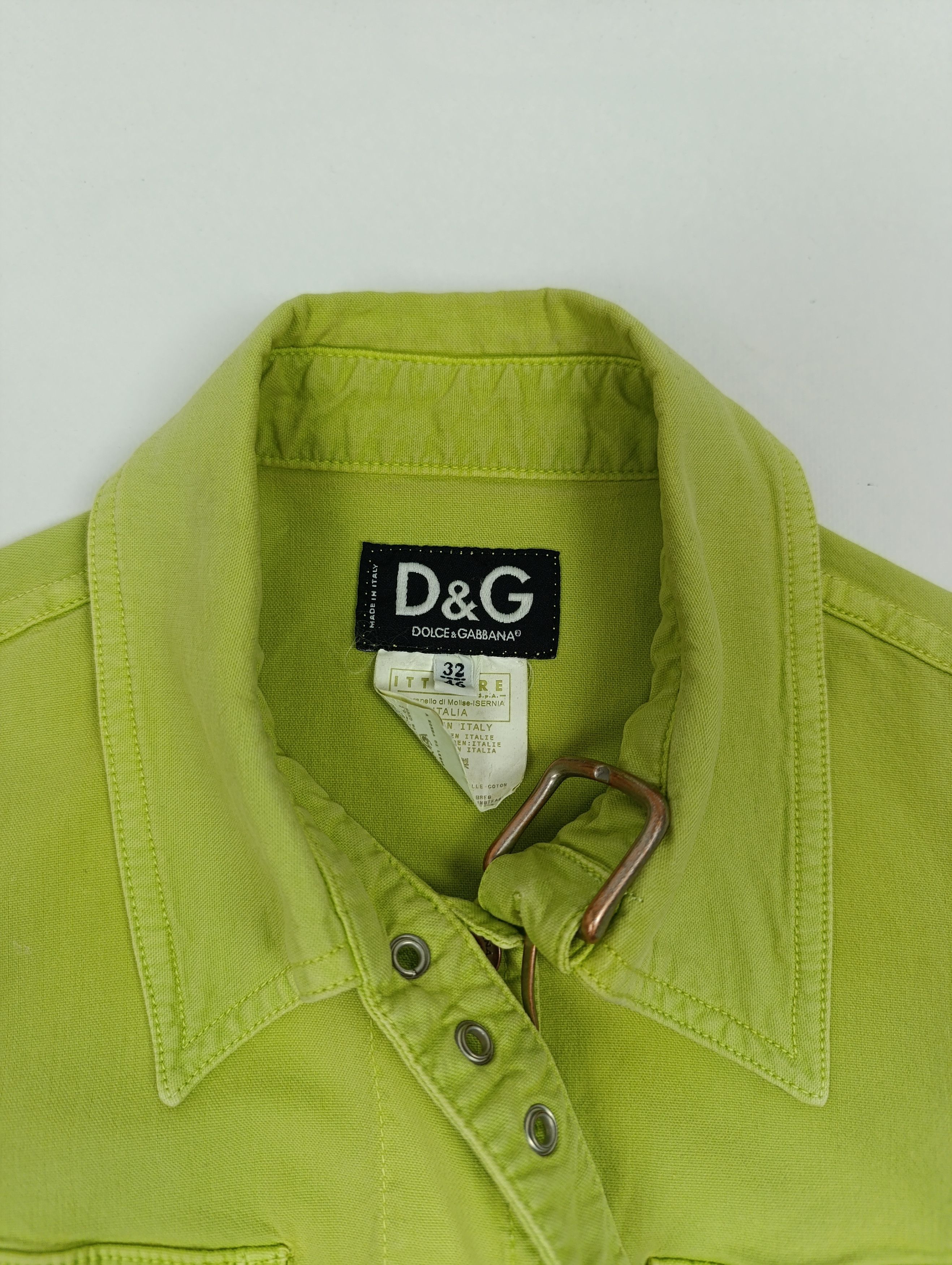 Dolce & Gabbana DOLCE GABBANA VINTAGE AVANT-GARDE WOMENS DENIM JACKET \ VEST Size L / US 10 / IT 46 - 6 Thumbnail