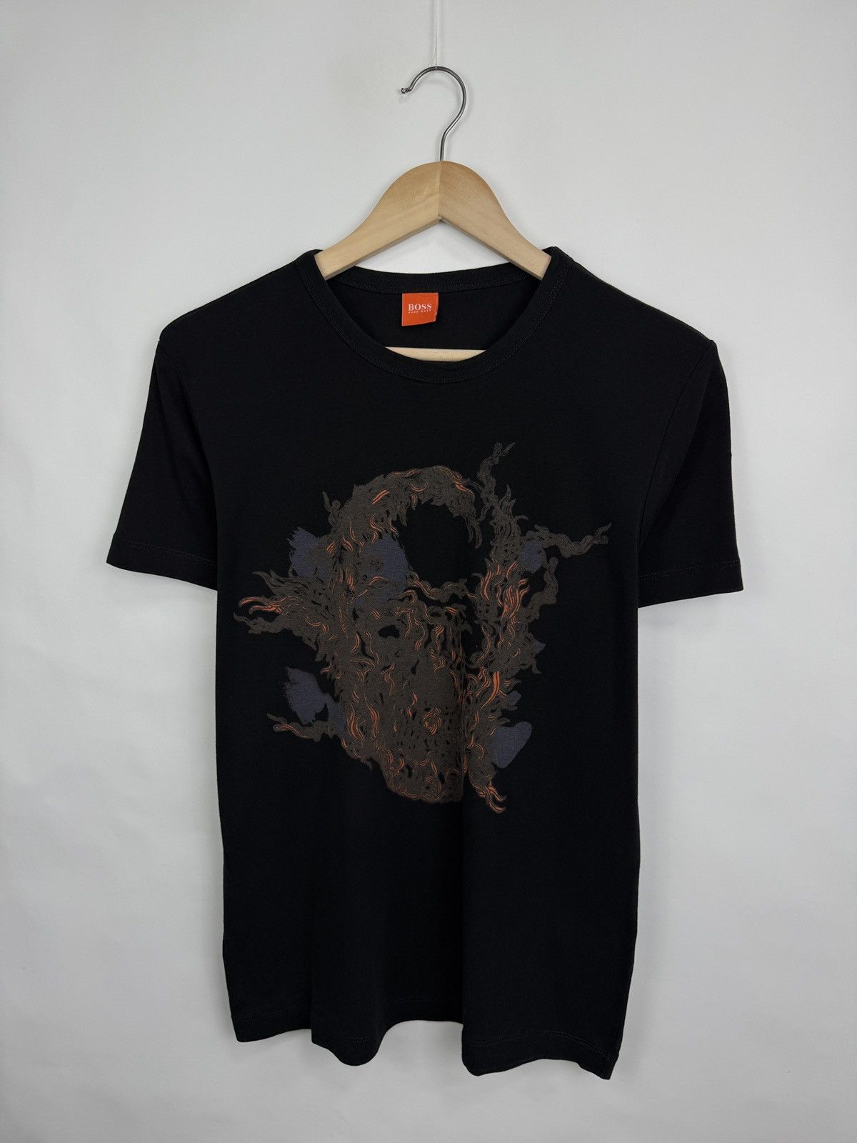 Hugo Boss 🇮🇹💀 Archive Hugo Boss Luxury T-Shirt Orange Tag Rare Retro Size US L / EU 52-54 / 3 - 2 Thumbnail