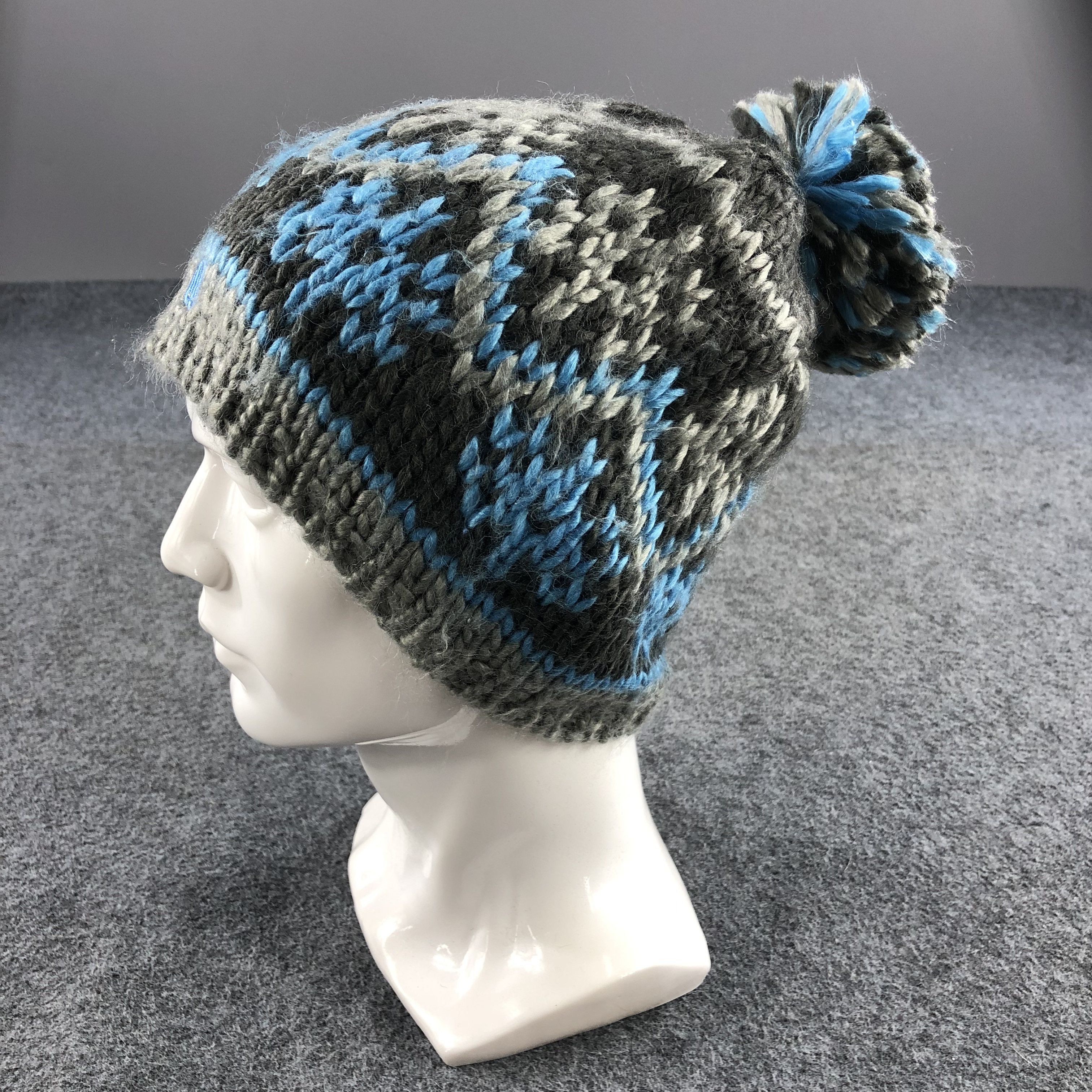 Vintage M3 by MM Knit Bobble Wool Beanie Snowcap Snow Hat B374 Size ONE SIZE - 1 Thumbnail