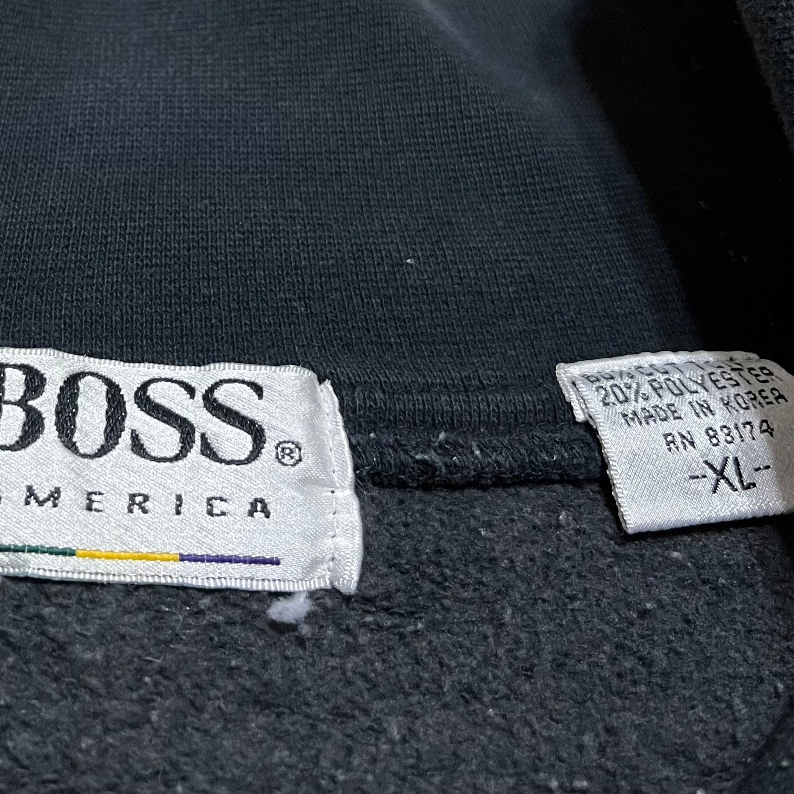 Other Y2K Boss America Turtle Neck Quarter Zip Black Jacket XL Size US XL / EU 56 / 4 - 4 Thumbnail