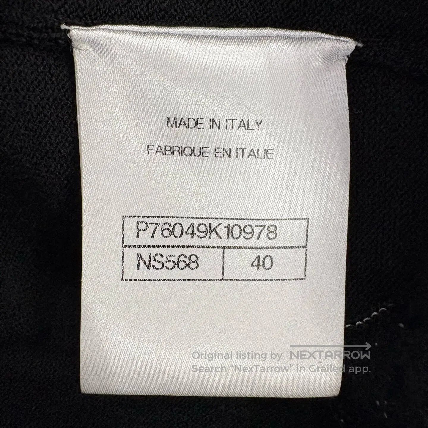 Chanel Chanel Black Camellia Butterfly Knot Shoulder-Loose Knit T Size L / US 10 / IT 46 - 4 Thumbnail