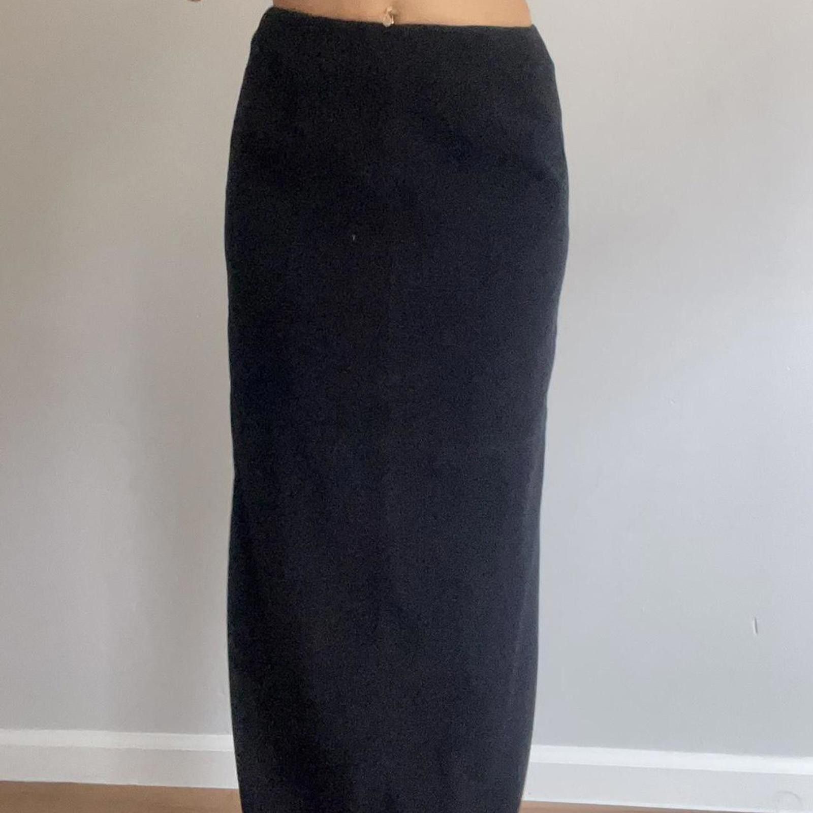 Other Black maxi skirt with zipper waist very fitted #maxiskirt Size 28" / US 6 / IT 42 - 4 Thumbnail