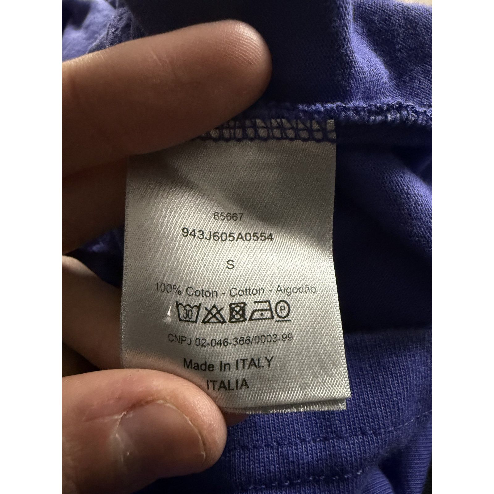 Dior Dior CD Purple Tee Used Small Size US S / EU 44-46 / 1 - 2 Thumbnail