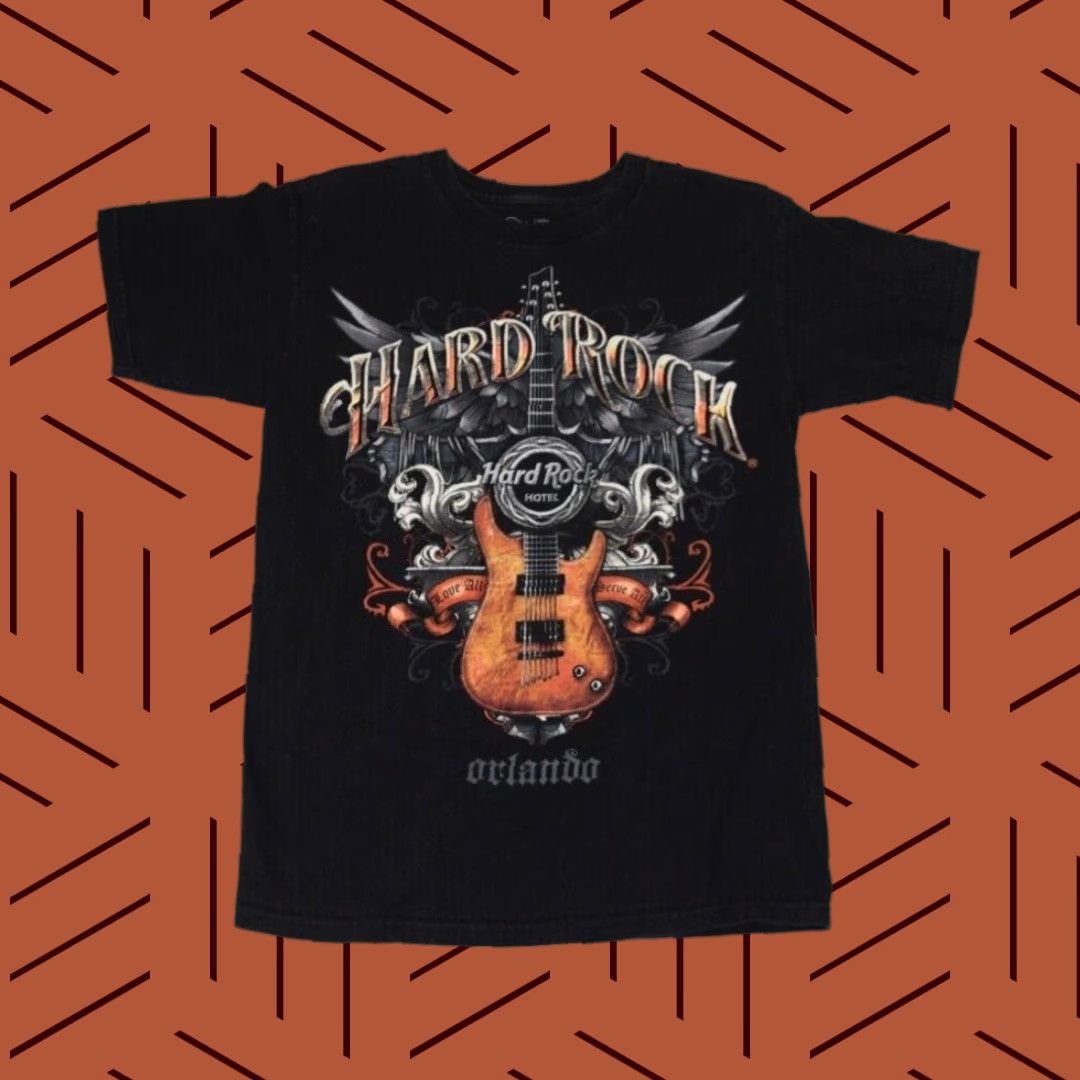 Hard Rock Cafe HARD ROCK CAFE Graphic T-Shirt Men’s Small Black Guitar 90s Gothic Punk Florida Size US S / EU 44-46 / 1 - 1 Thumbnail