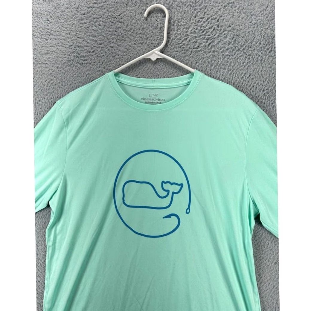 Vineyard Vines Vineyard Vines Performance Shirt Men Medium Aqua Graphic Print Whale Fishing NEW Shirt Mens Medium Aqua Graphic Print Whale Fishing NEW Size US M / EU 48-50 / 2 - 5 Thumbnail