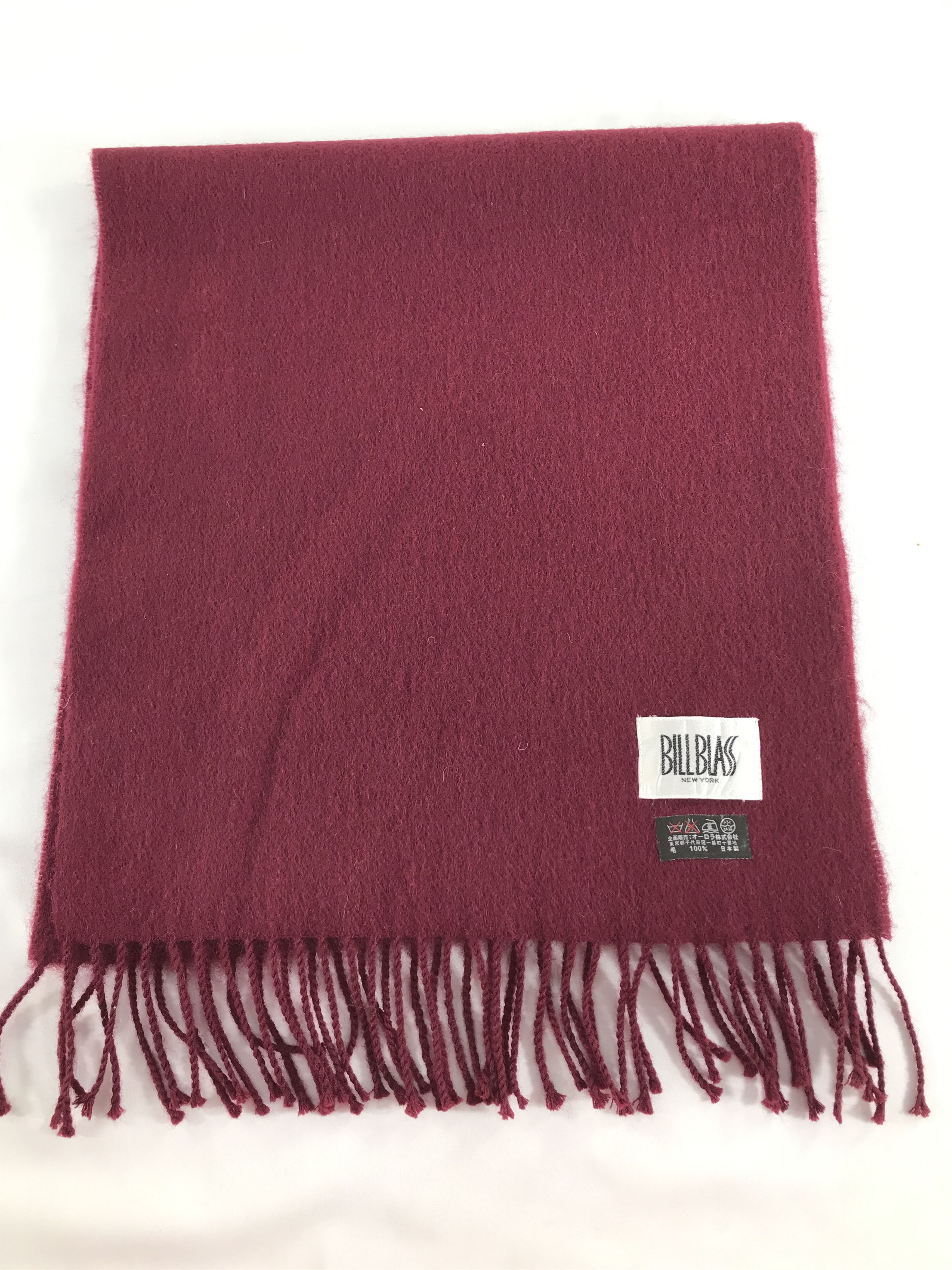 Bill Blass Bill Blass Wool Scarf Muffler V574 Size ONE SIZE - 2 Thumbnail
