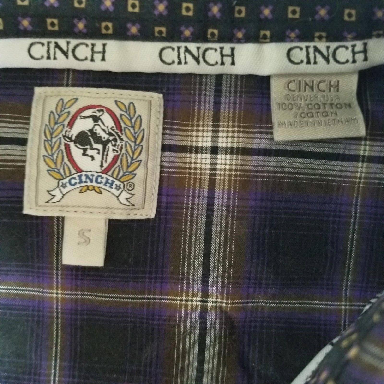 CINCH Cinch Small Purple Plaid Long Sleeve Button Down Size US S / EU 44-46 / 1 - 4 Thumbnail