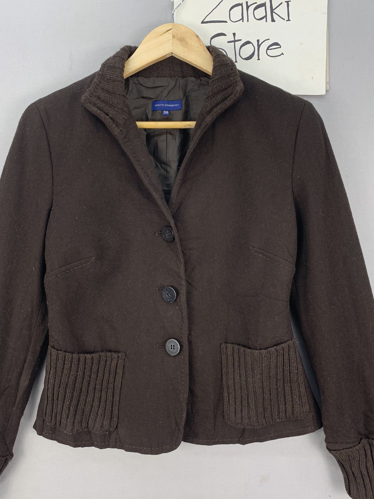 Adolfo Dominguez Vintage Adolfo Dominguez Wool Blend Blazer Jacket Size XS / US 0-2 / IT 36-38 - 7 Thumbnail