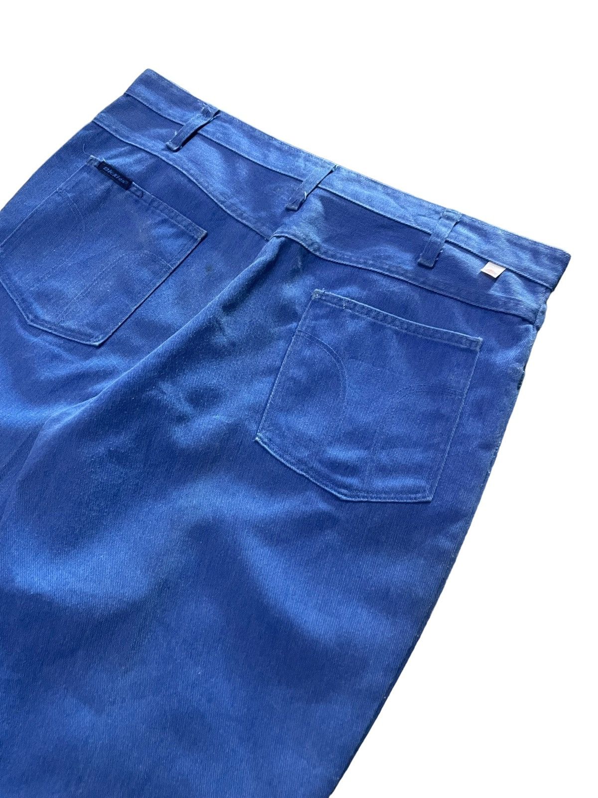 Dickies × Vintage Vintage 70s Dickies sta-prest flared men denim pants talon Size US 34 / EU 50 - 10 Thumbnail