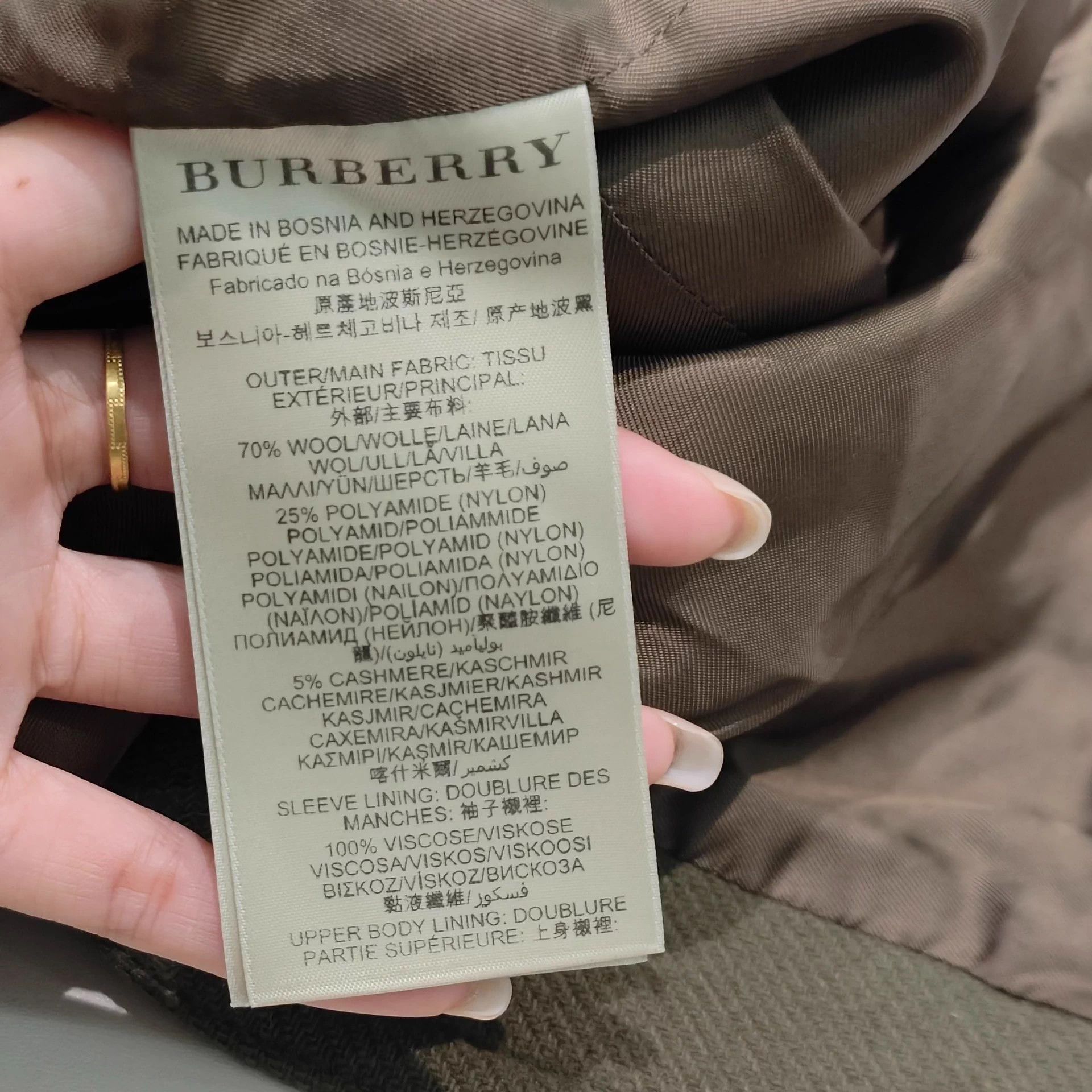 Burberry Burberry 99 New Wool Coat Size 36 Size XS / US 0-2 / IT 36-38 - 4 Thumbnail