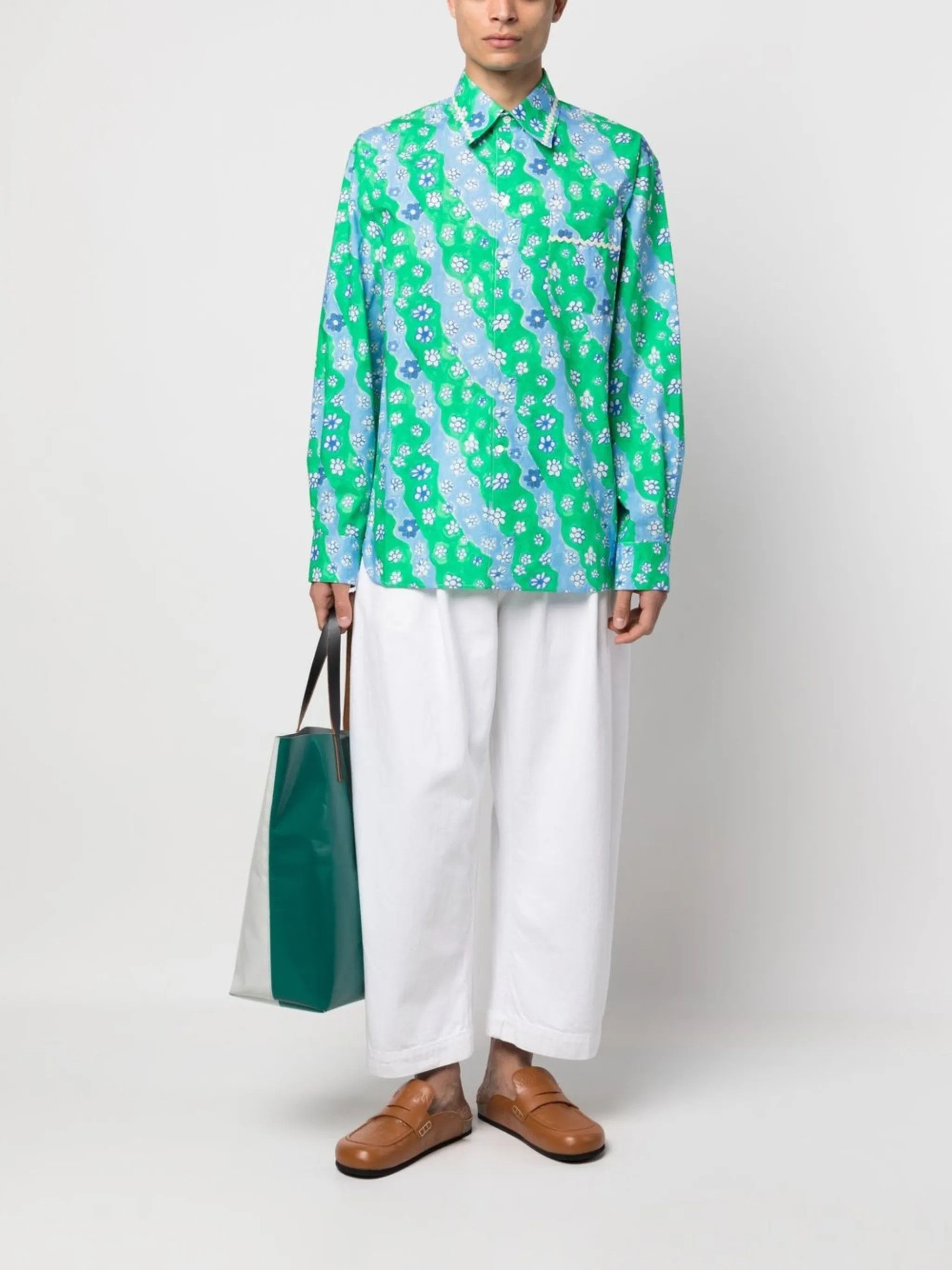 Marni o1y0225 Patterned Shirt in Multicolor Size US L / EU 52-54 / 3 - 5 Thumbnail