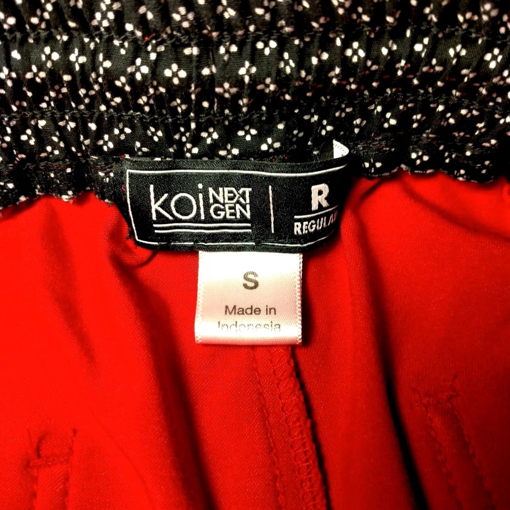 Koio Koi Scrub Pants Women S Regular Red Jogger Workwear 740R Stretch Size 28" / US 6 / IT 42 - 3 Thumbnail