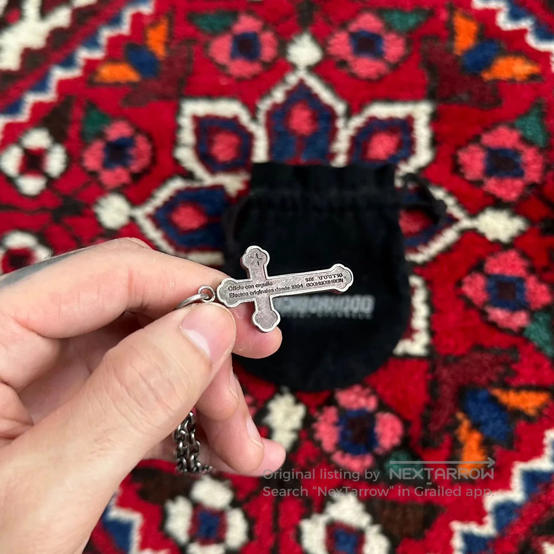 Neighborhood neighborhood silver cross necklace set. Size ONE SIZE - 5 Thumbnail