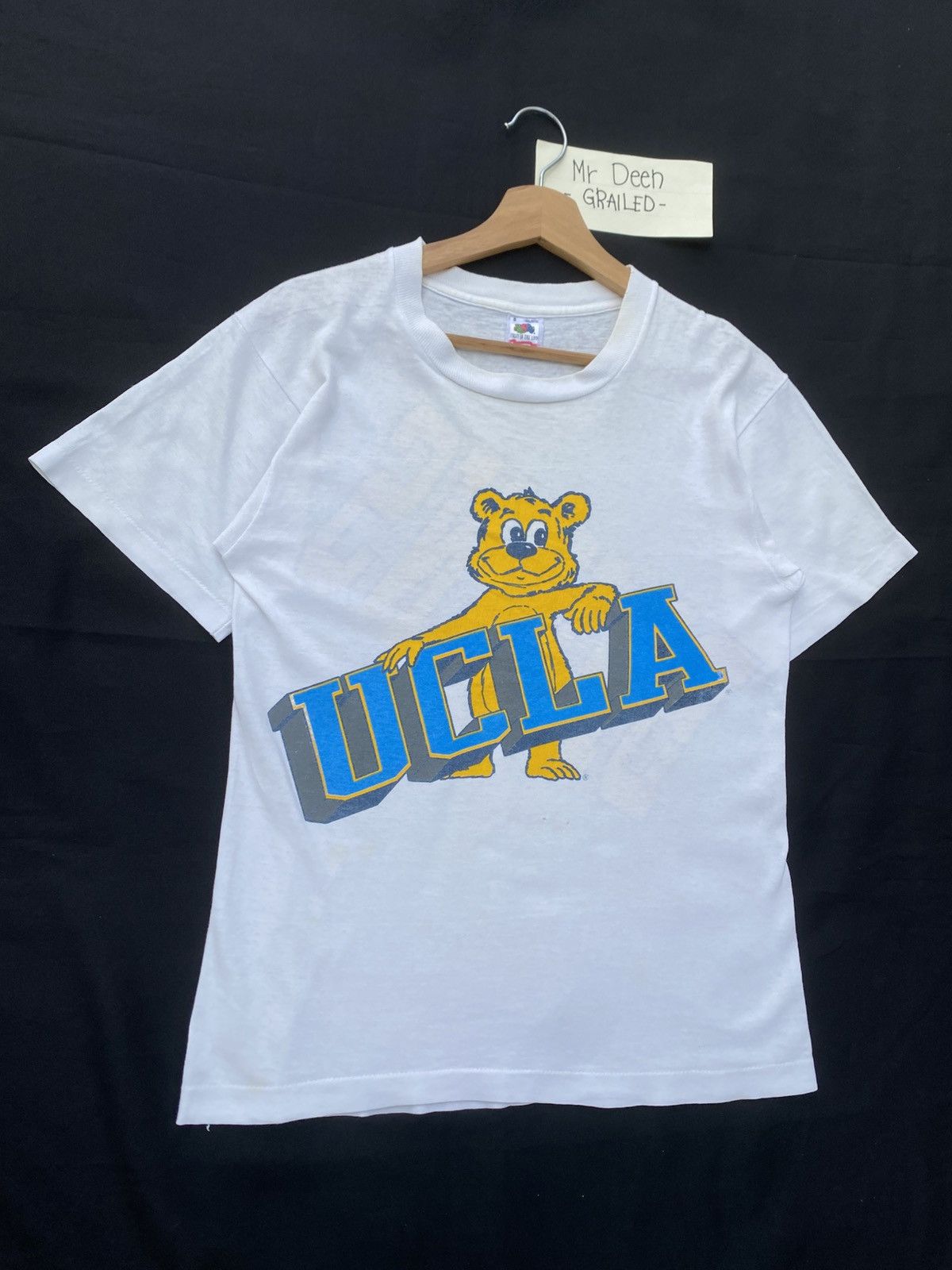 Vintage Rare Vintage 90s UCLA Bruins Spellout Tshirt Size US S / EU 44-46 / 1 - 3 Thumbnail