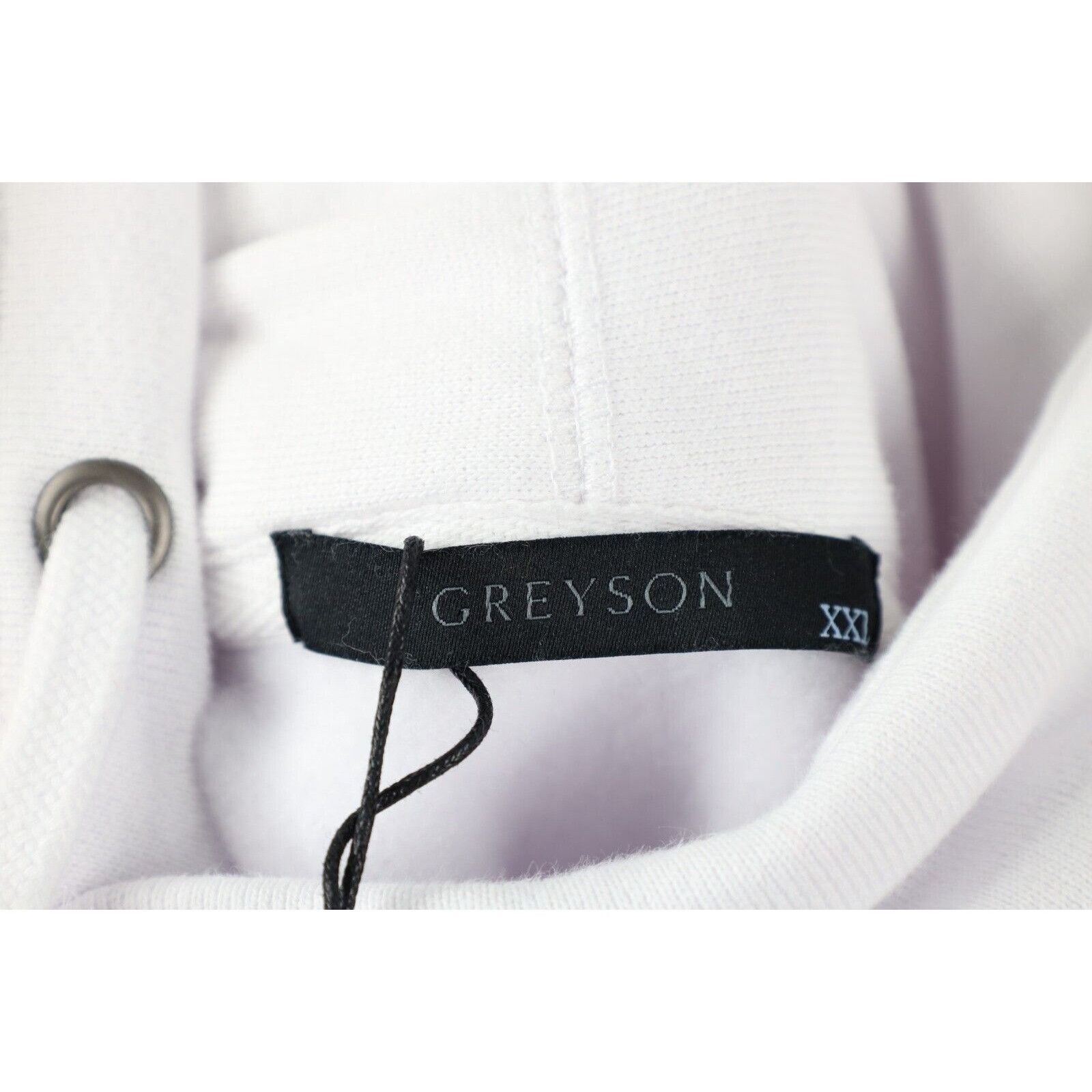Vintage New Greyson x Detroit Red Wings Hockey Larkin Hoodie White Size US XXL / EU 58 / 5 - 14 Thumbnail