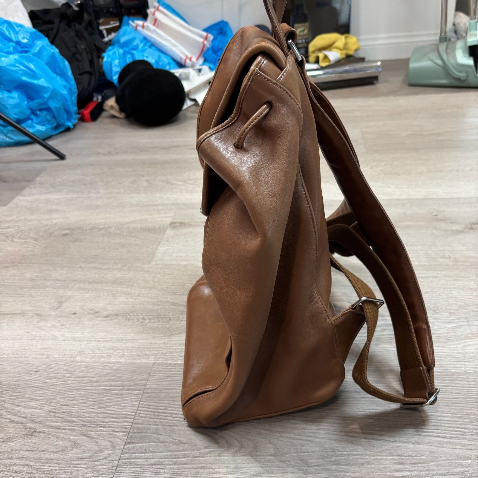 Coach Rare Vintage Coach 5408 Drawstring Buckle Leather Backpack Size ONE SIZE - 3 Thumbnail