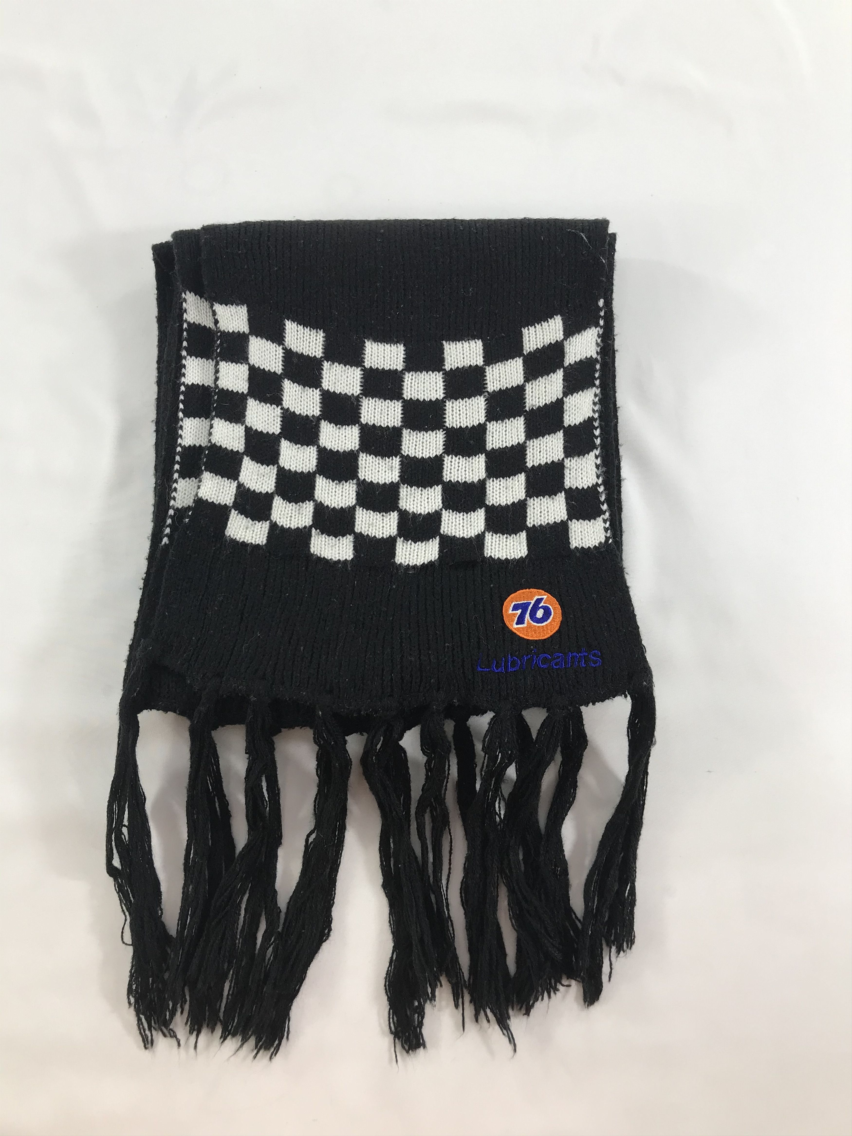 Vintage 76 Lubricants Checkered Scarf Muffler V158 Size ONE SIZE - 2 Thumbnail