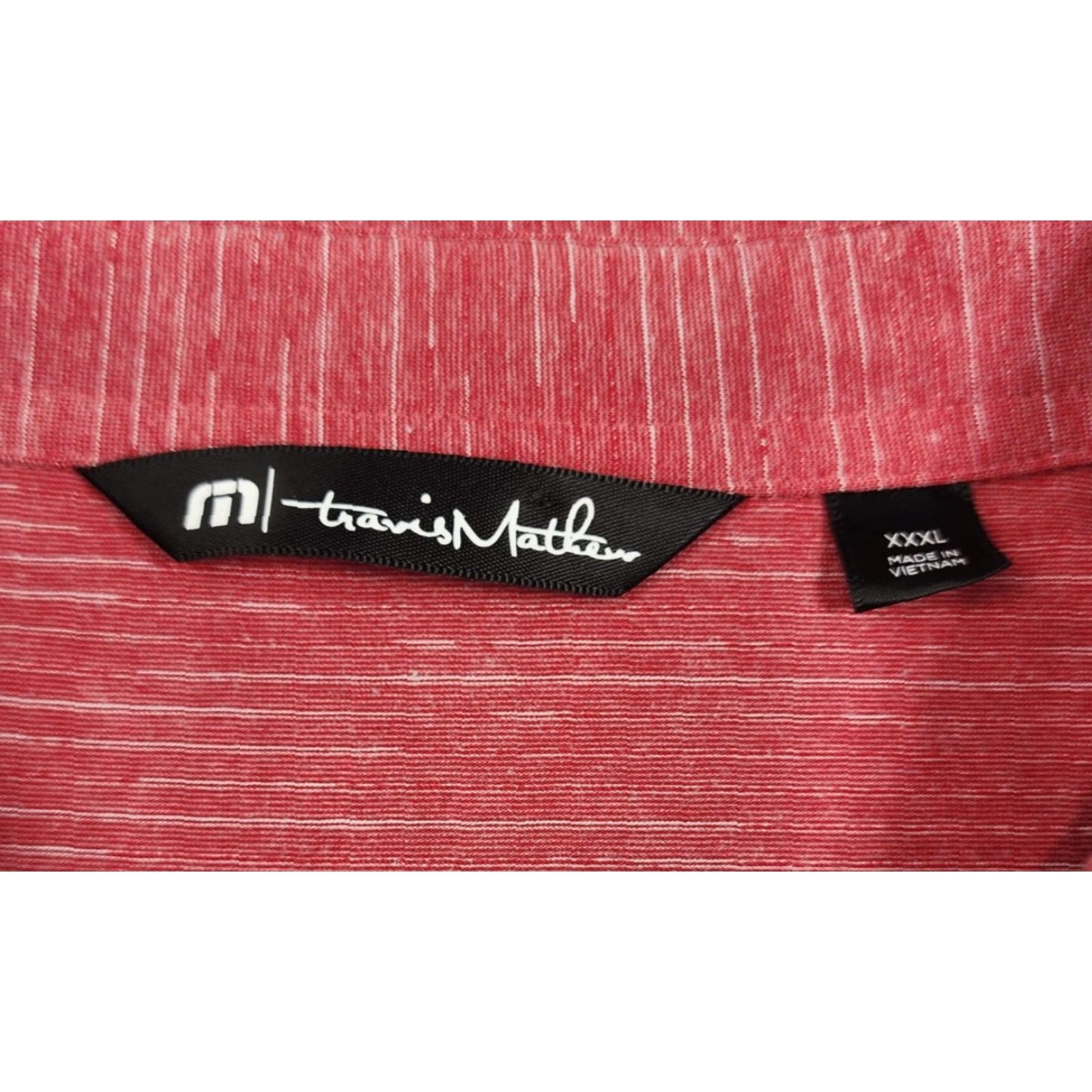 TravisMathew Travis Mathew Polo Golf Shirt Red 3XL Mens GarbageMan Invitational Stretch Size US XXL / EU 58 / 5 - 7 Thumbnail