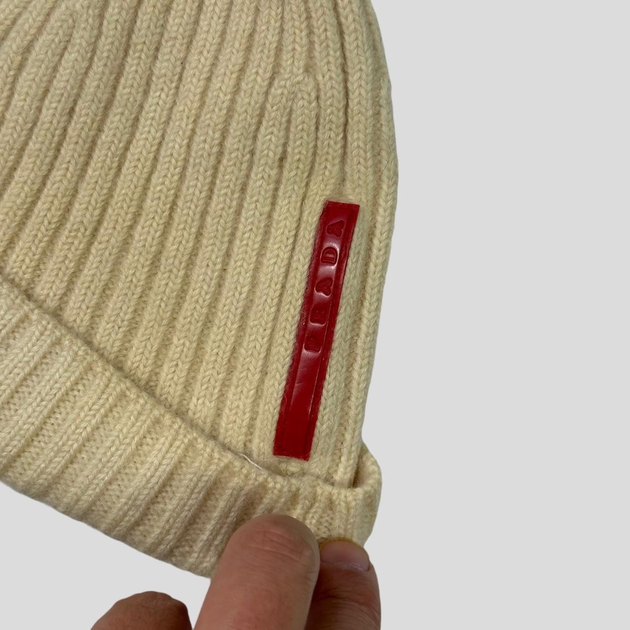 Prada Prada Sport 00’s Cream Ribbed Fisherman’s Beanie - S/M Size ONE SIZE - 3 Thumbnail
