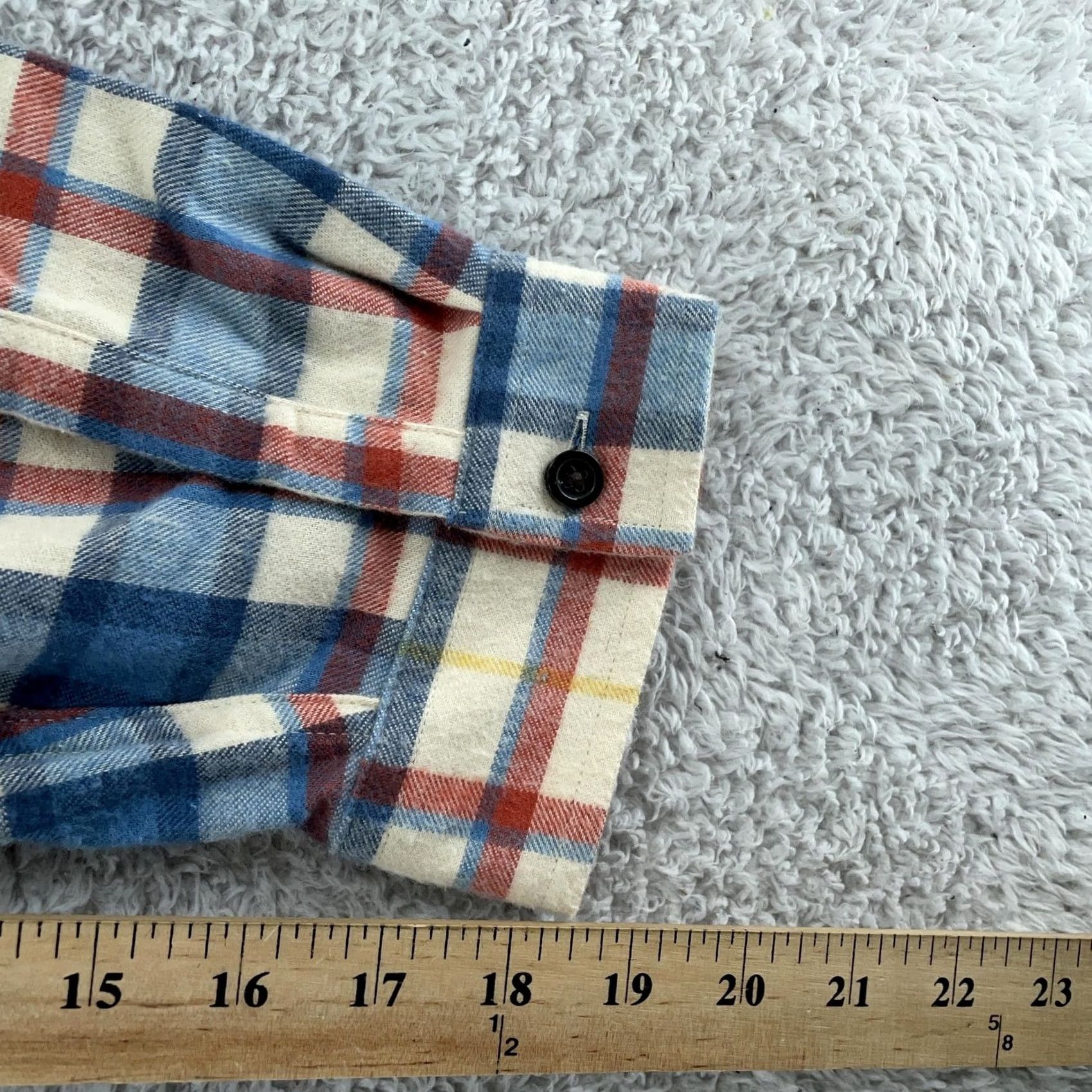 Vintage L.L. Bean Hooded Flannel Jacket Womens 3X Plaid Relaxed Fit Full Zip Hoodie Size XXL / US 16-18 / IT 52-54 - 7 Thumbnail