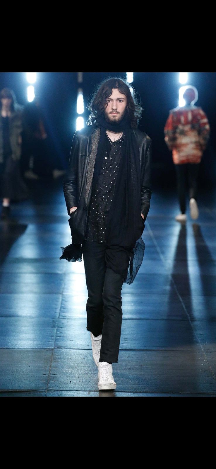 Saint Laurent Paris Grail SS16 Saint Laurent black shirt white star polka dot S Size US S / EU 44-46 / 1 - 2 Thumbnail