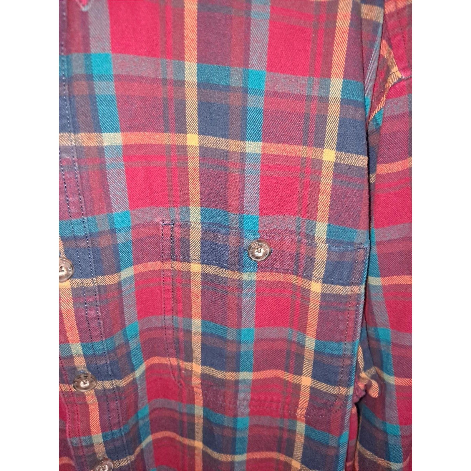 Duluth Trading Company Duluth Trading Relaxed Fit Red Blue Yellow 2 Pocket Button U Size US XL / EU 56 / 4 - 2 Thumbnail
