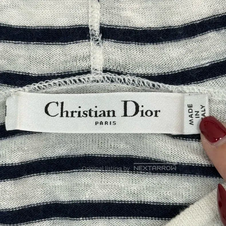 Dior Dior Blue and white striped five-pointed star logo hooded Size M / US 6-8 / IT 42-44 - 5 Thumbnail